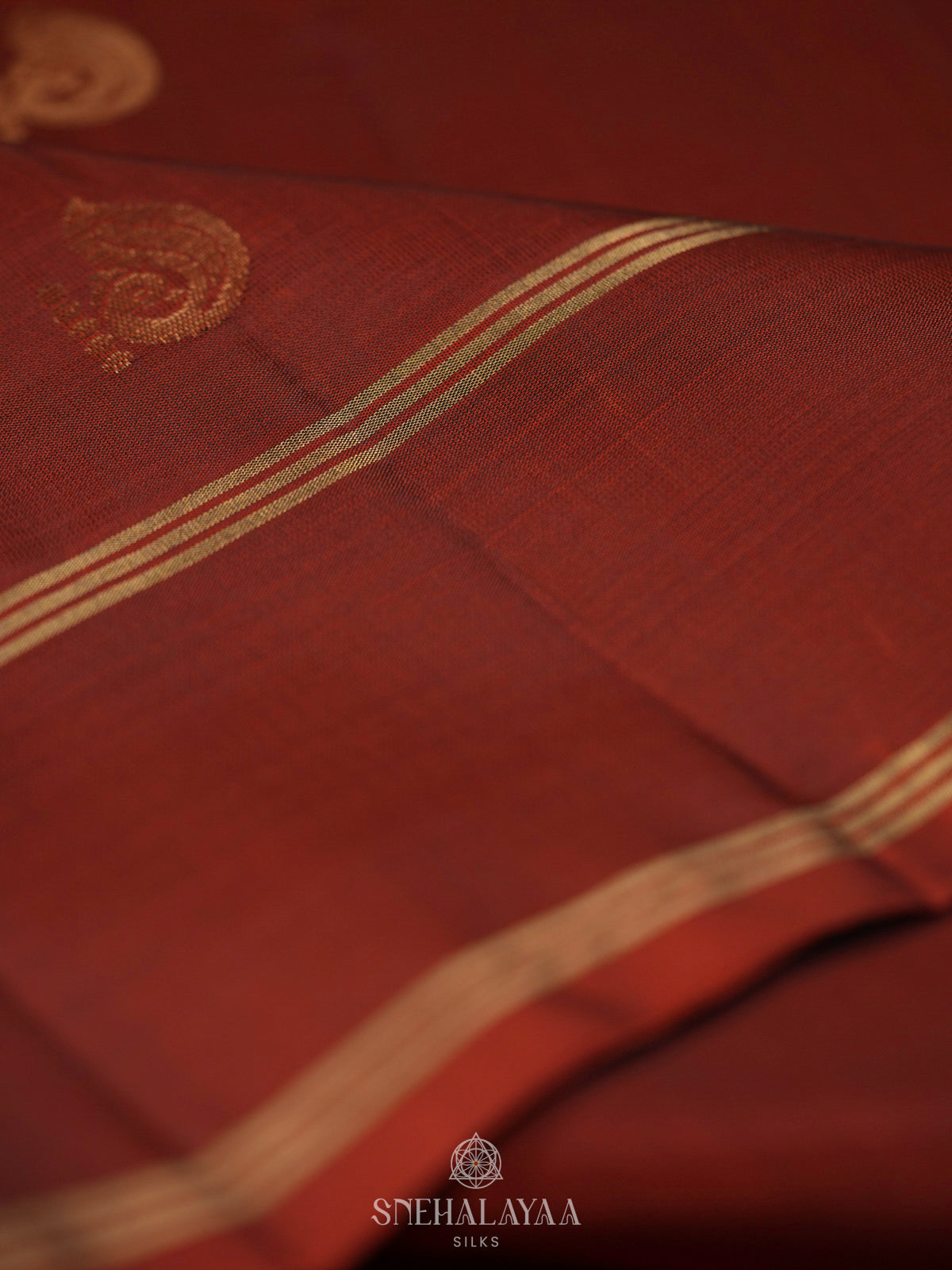Burgundy Soft Silk Saree