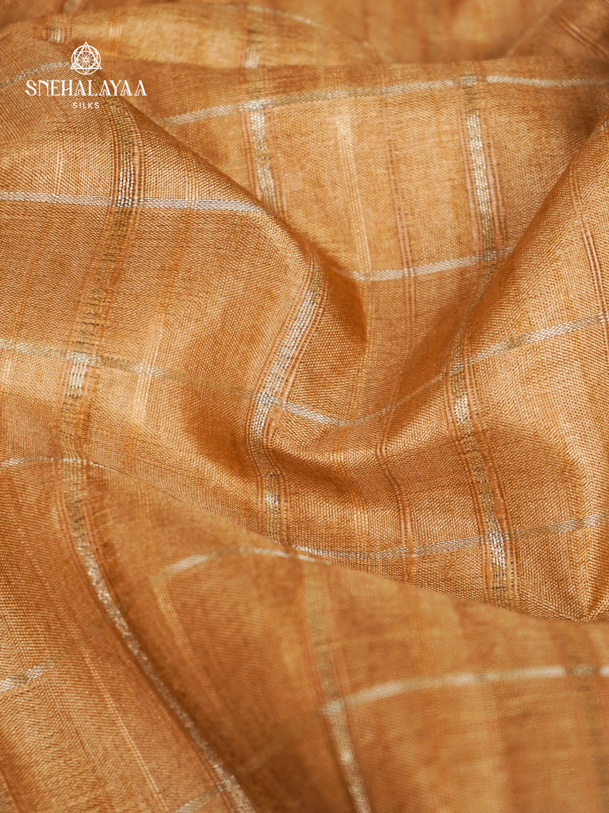 Mustard Tussar Saree