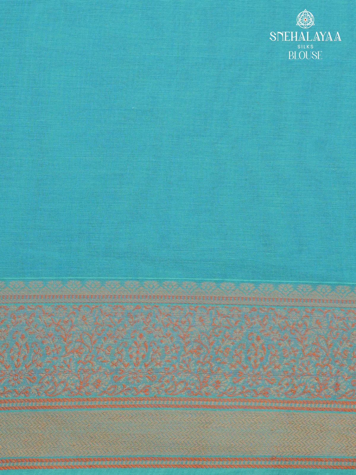 Sky Blue Handloom Cotton Saree