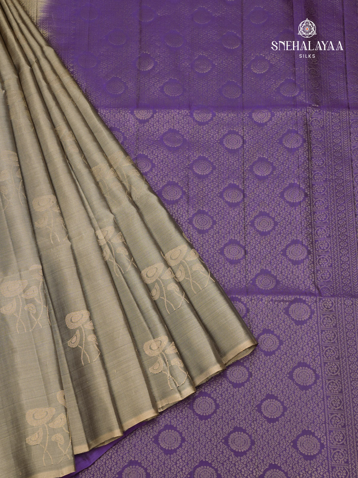 Brown Kanjivaram Silk Saree