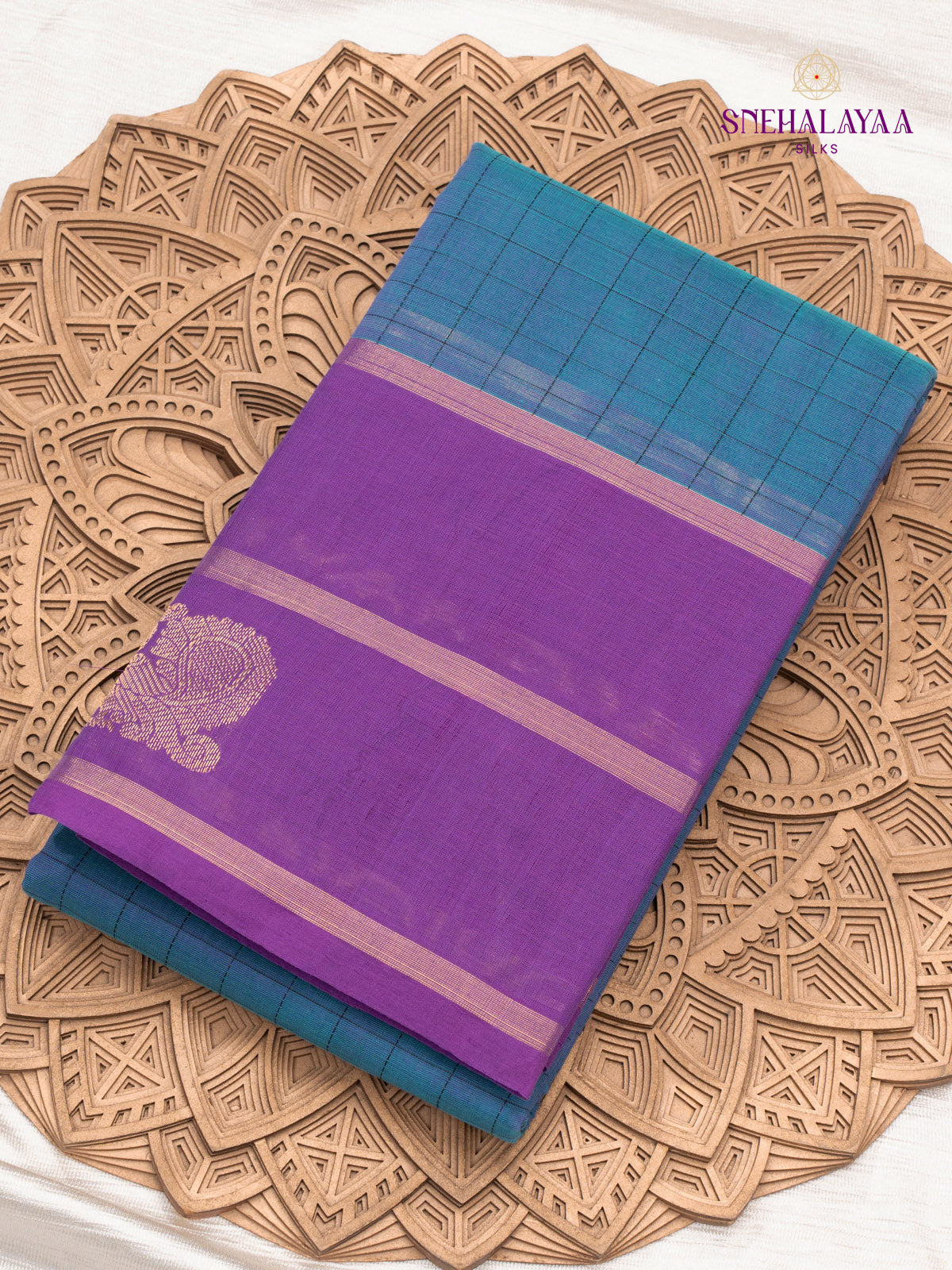 Blue Kanchi Cooton Saree