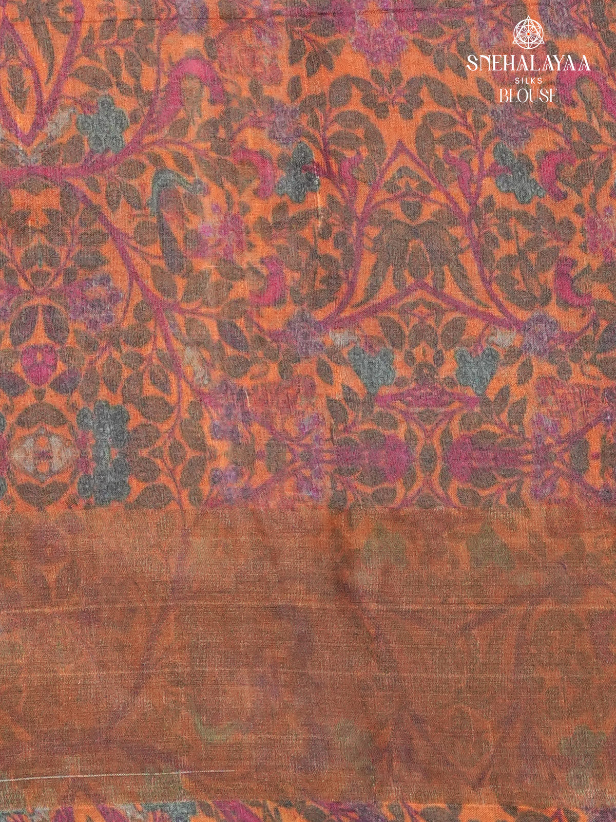 Yellow Tussar Silk Saree