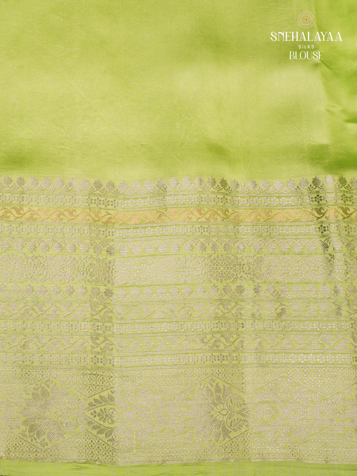 Light Green Banaras Dupion Silk Saree