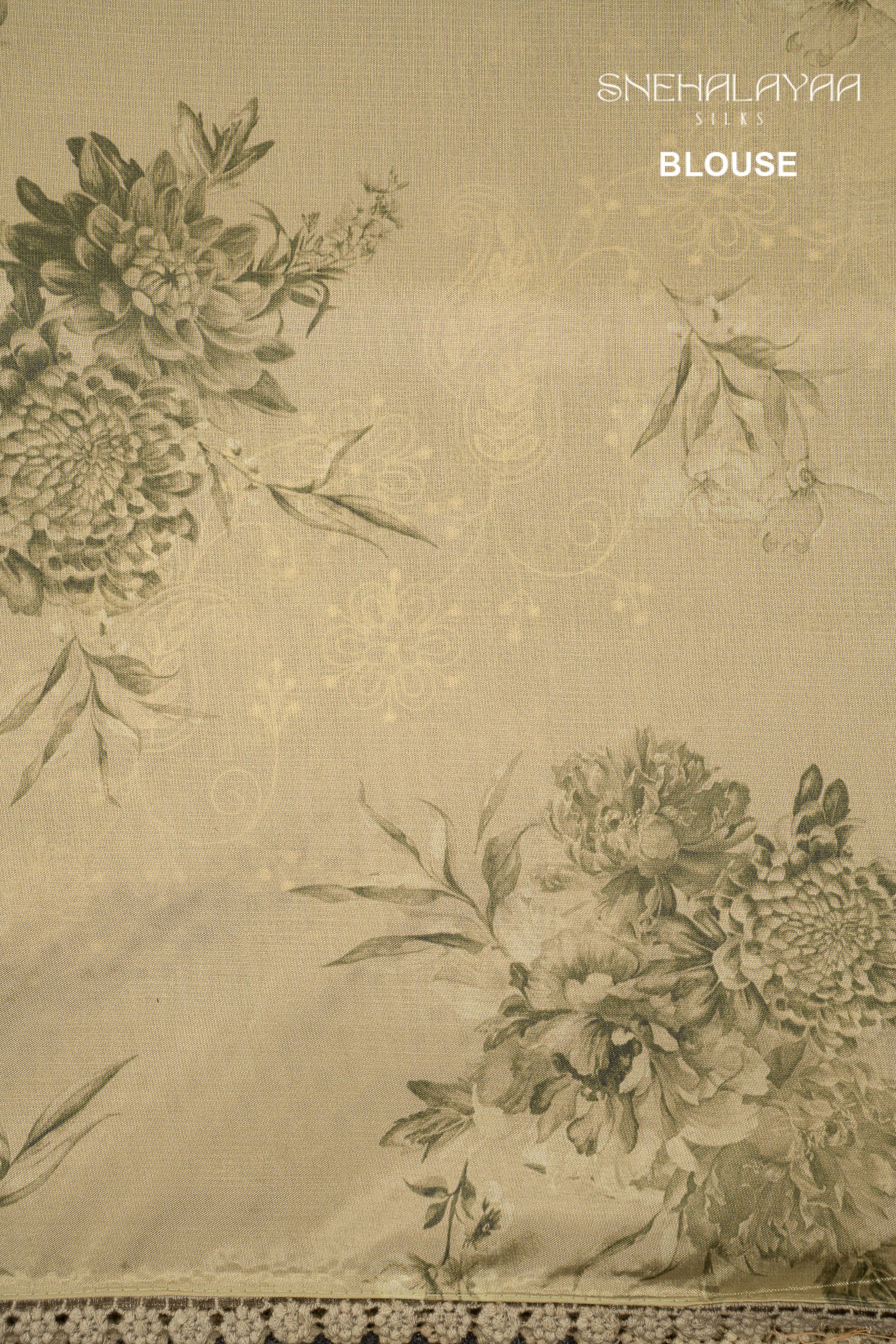 Sage Green Tissue Kota Embroidery Saree