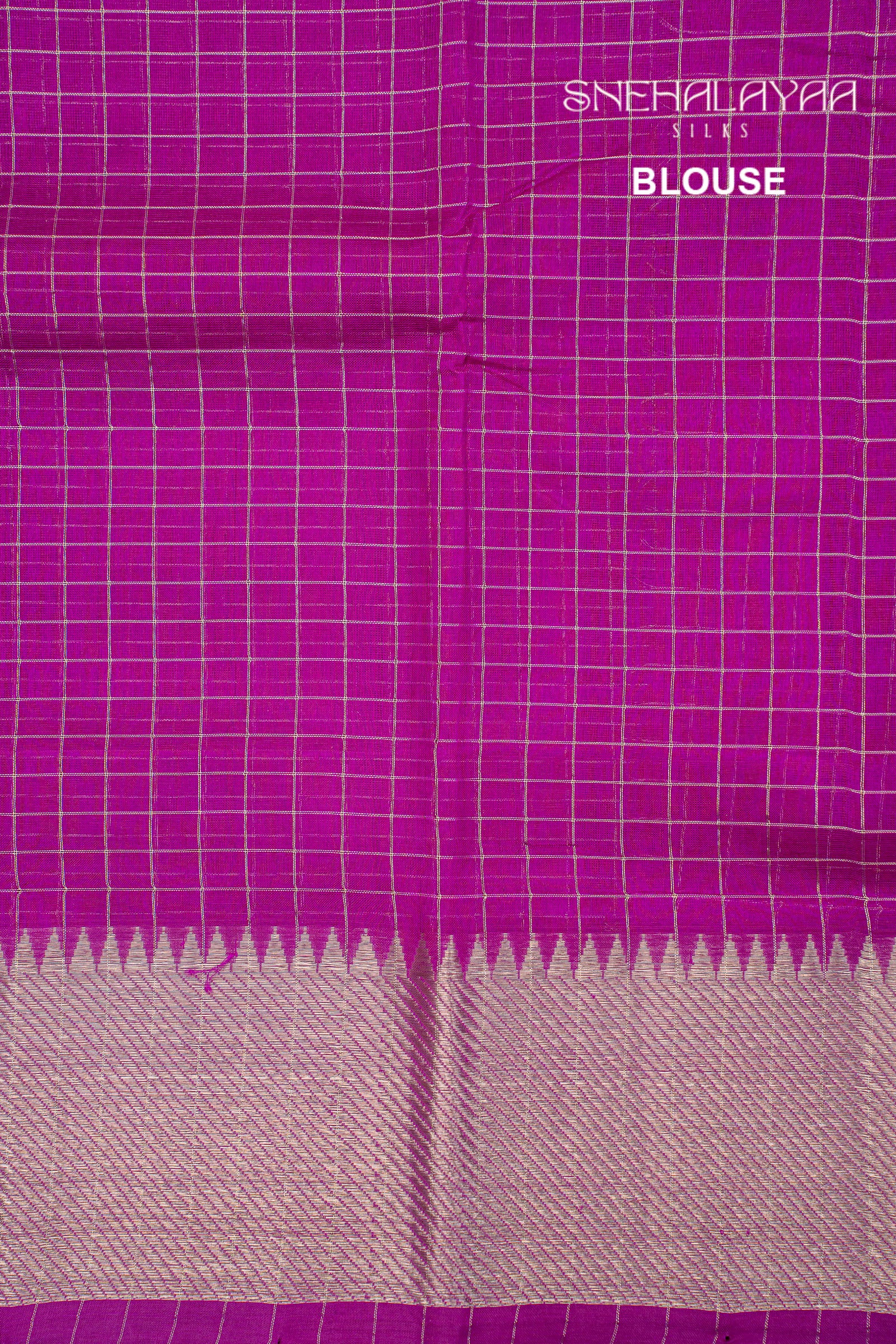 Purple Mangalgiri Silk Saree