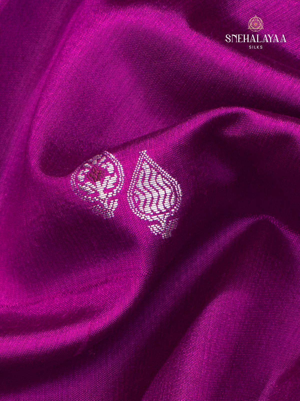 Purple Banaras Dupion Saree