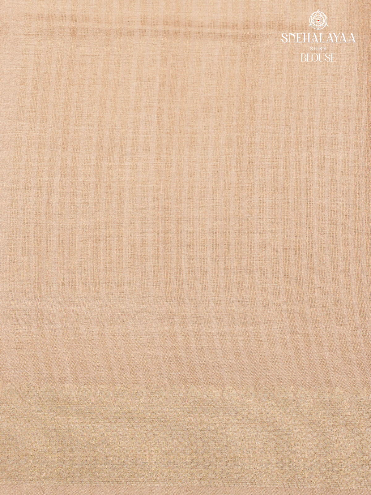 Beige Floral Printed Tussar Saree