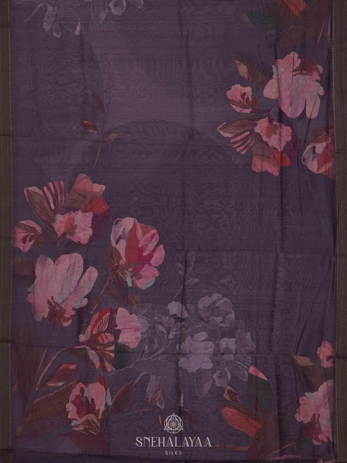 Purple Chanderi Saree
