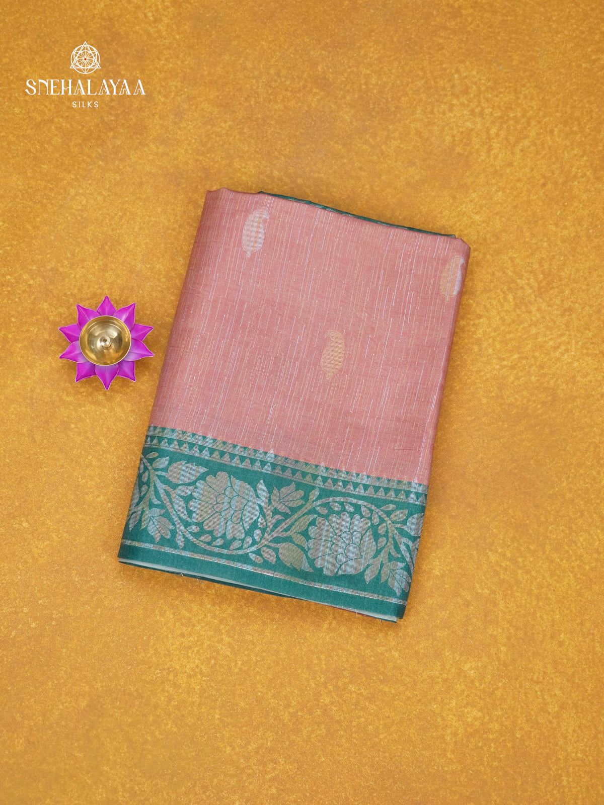 Pale Pink Jute Saree