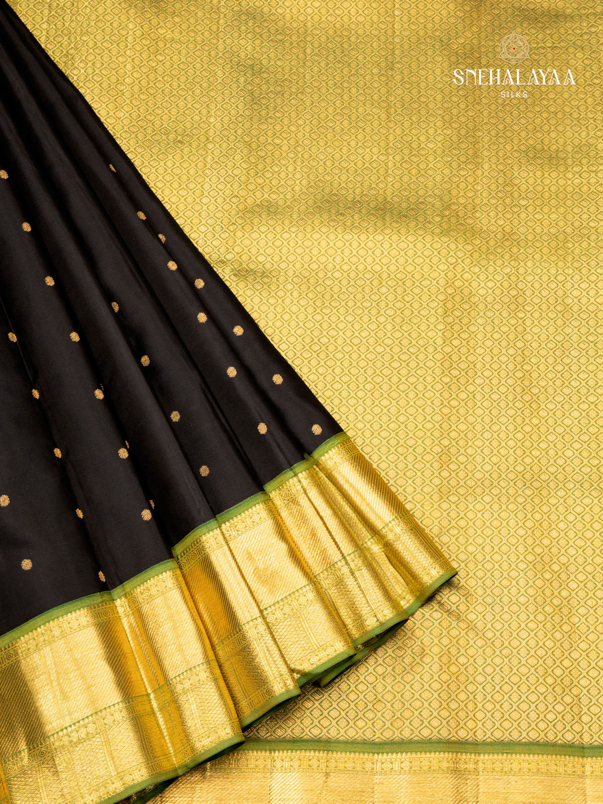 Black Kancheevaram Silk Saree