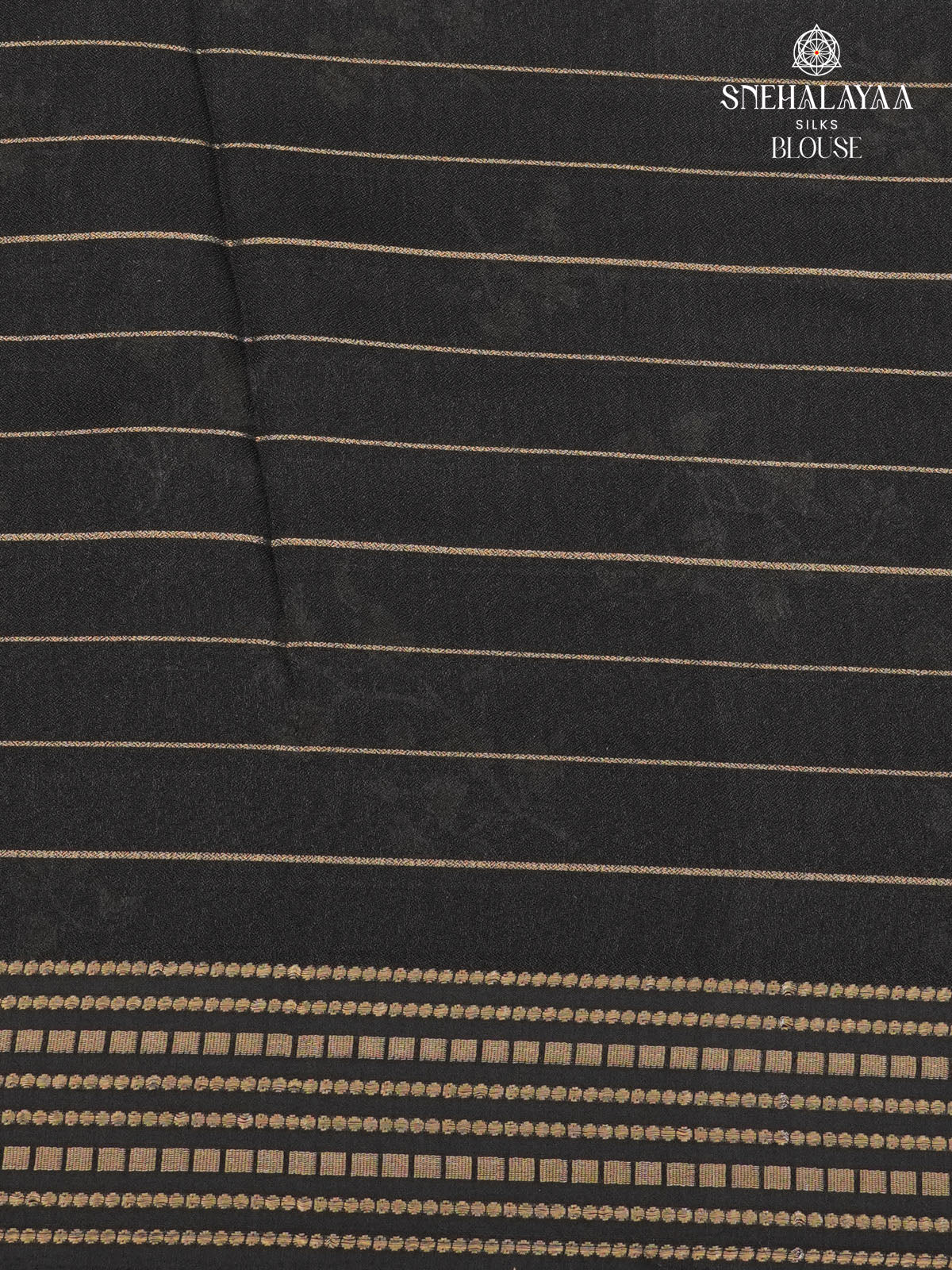 Black Dola Silk Saree