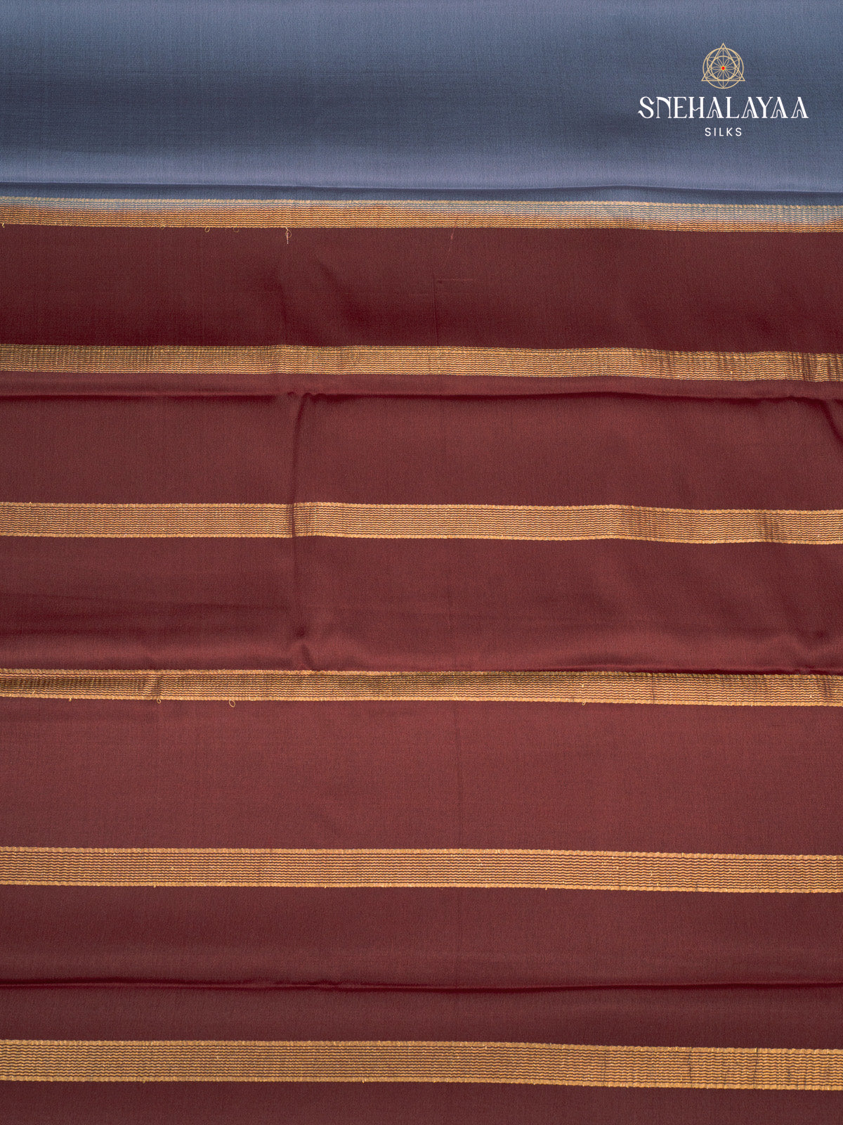 Grey Mysore Silk Saree