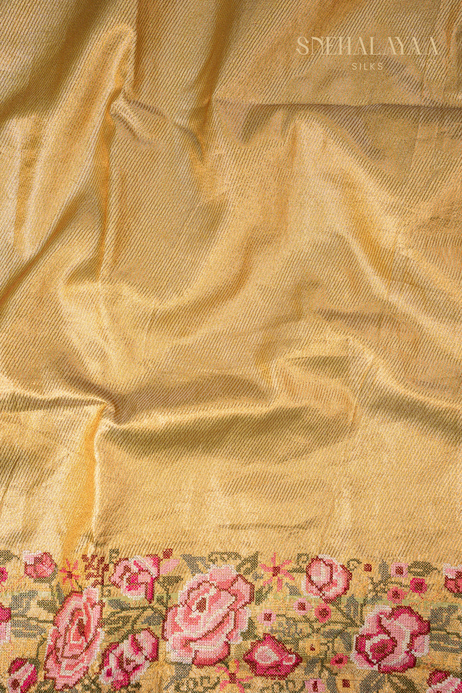Gold Banaras Tissue Saree