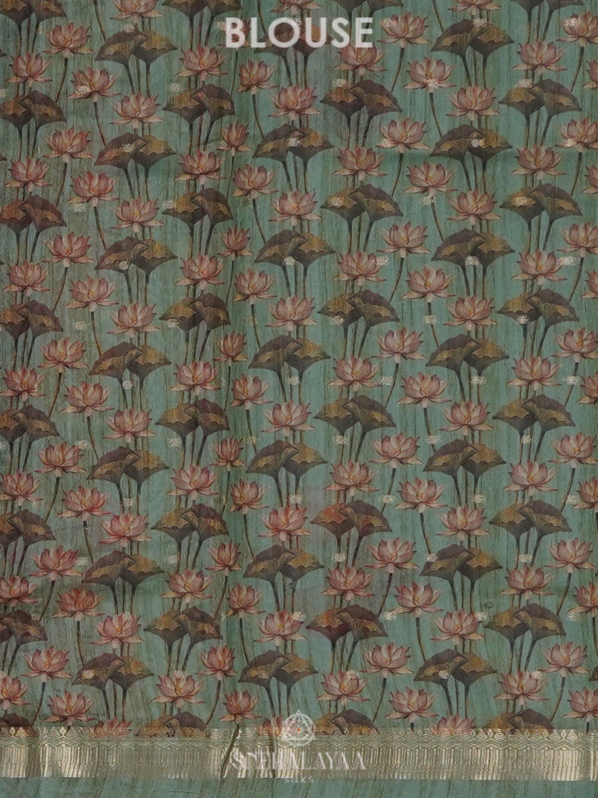 Pale Green Munga Tussar Saree
