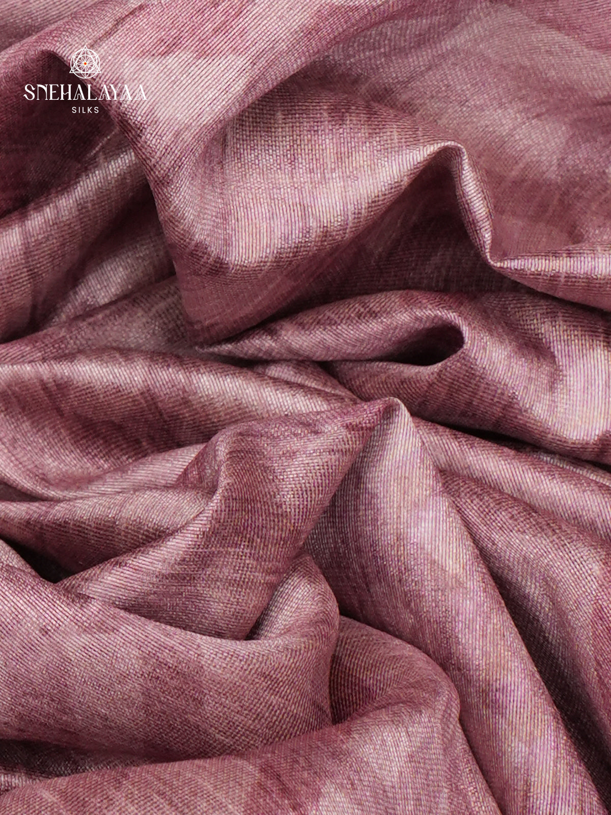 Pastel Pink Tussar Embroidery Saree