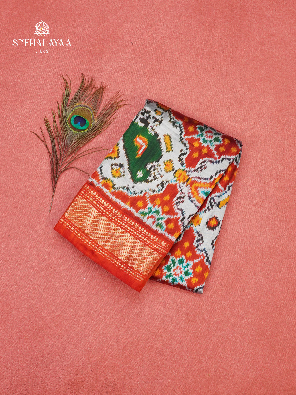 Multicolour Ikat Saree