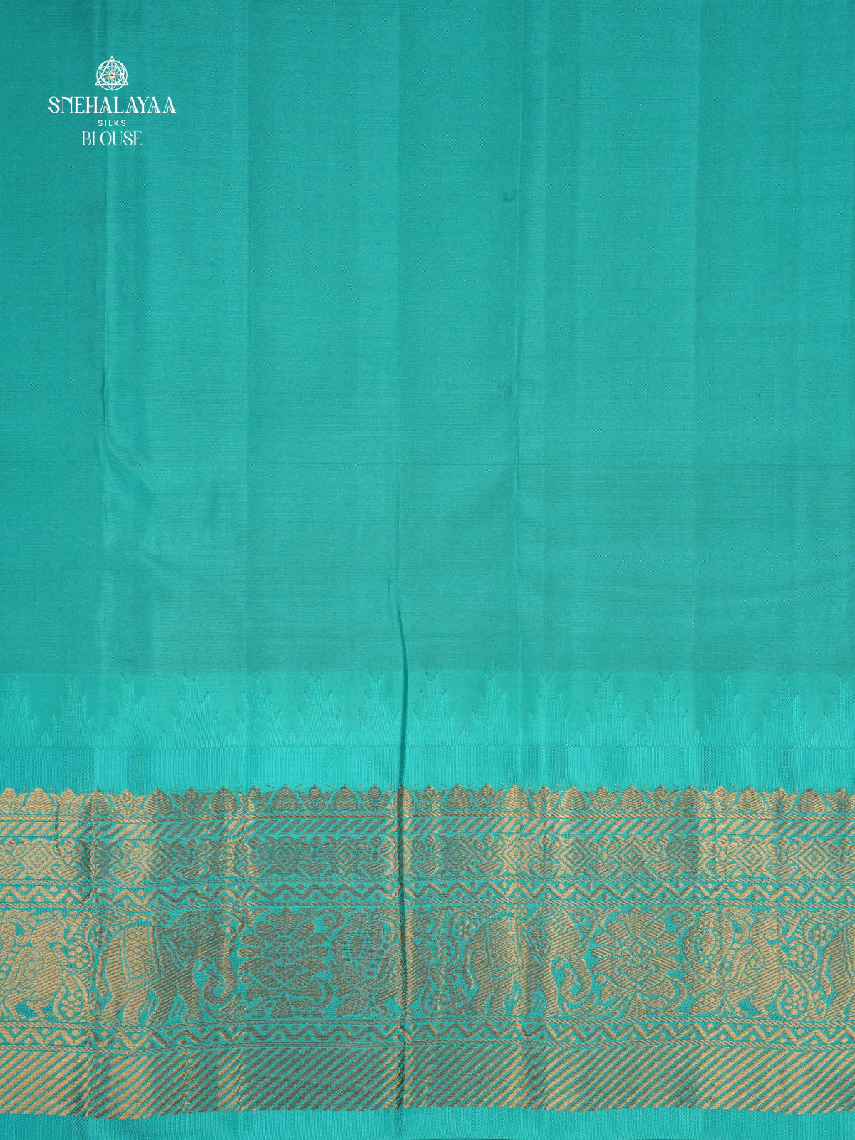 Peach Gadwal Silk Saree