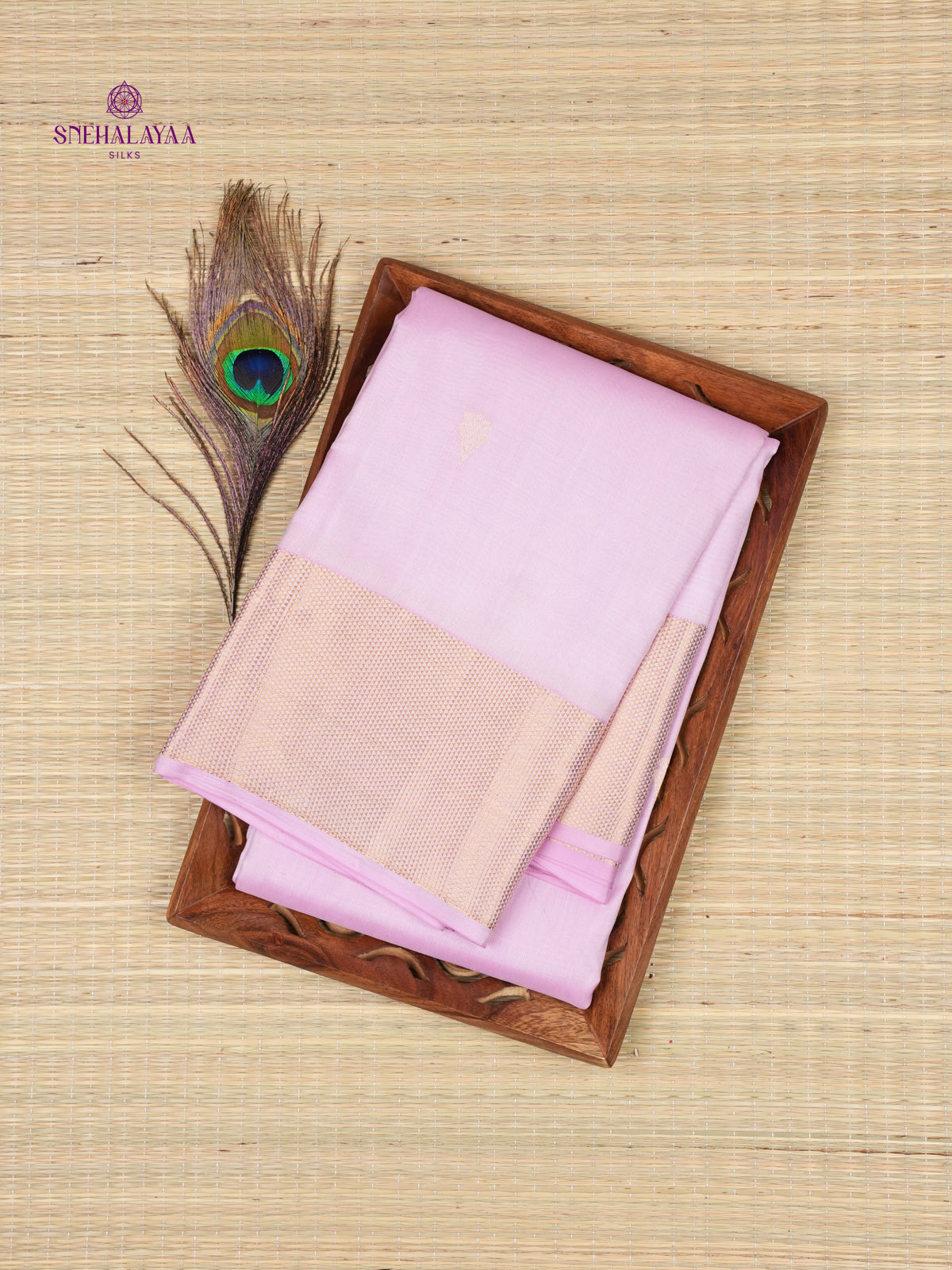 Lavender Kanjivaram Silk Saree