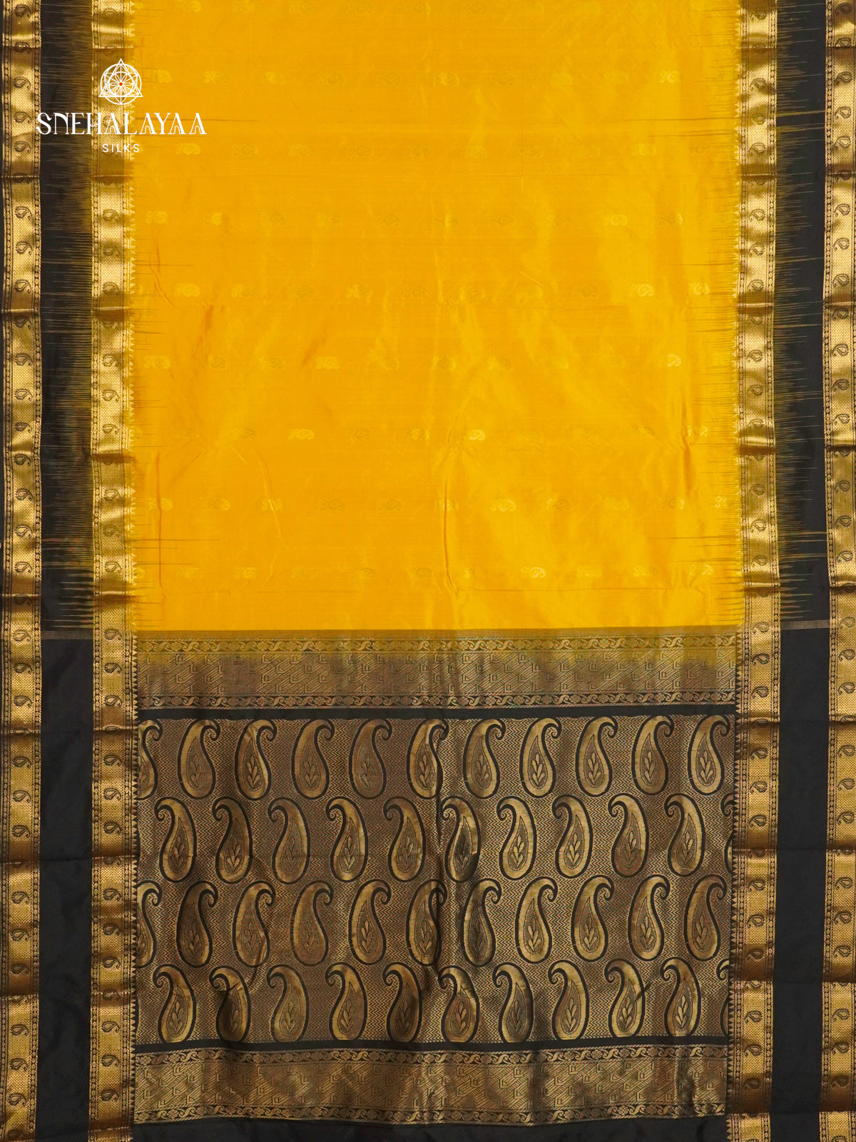Yellow Kanjivaram Silk Saree
