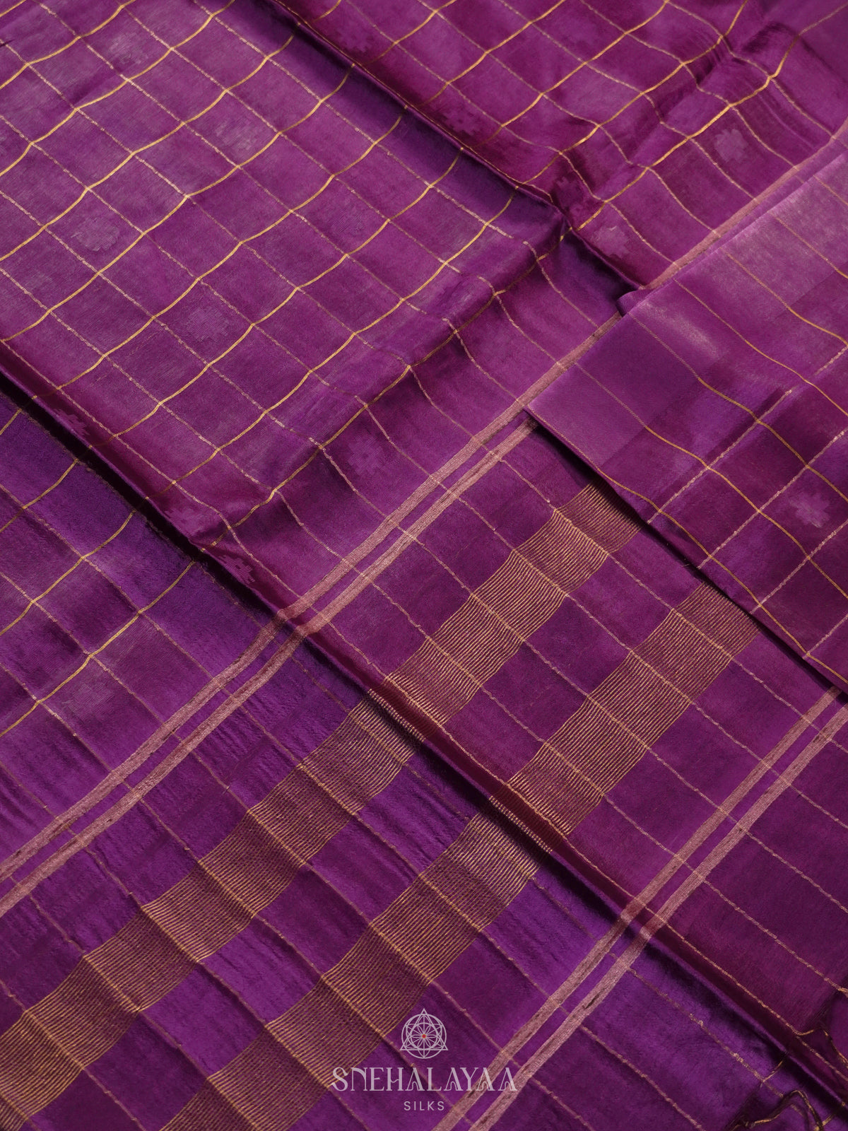 Magenta Tussar Saree