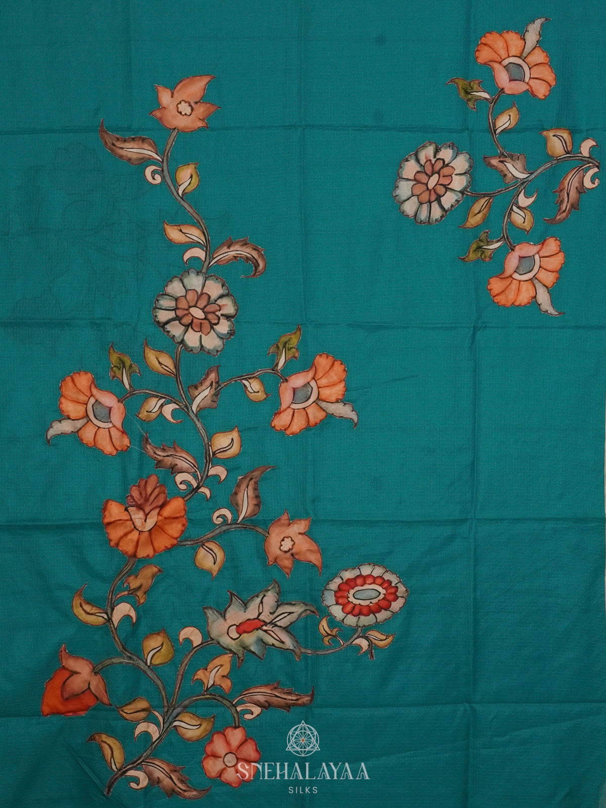 Peacock Kota Embroidery Saree