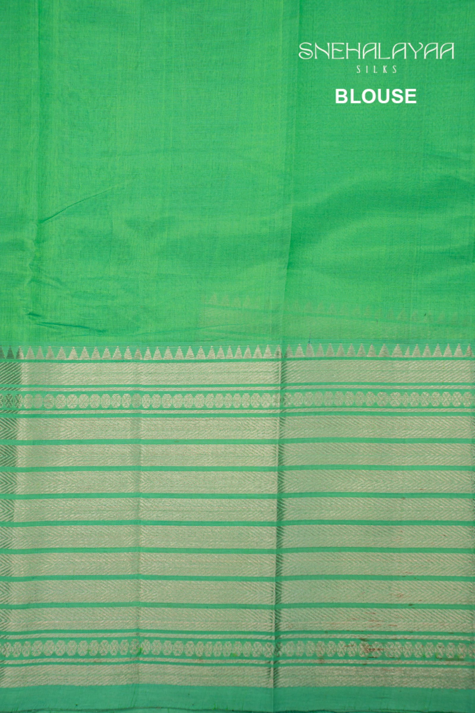 Green Mangalgiri Silk Saree