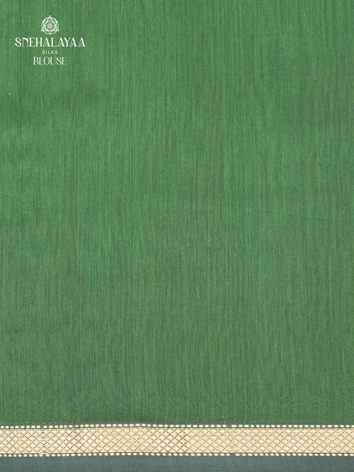 Emerald Green Mageshwari Silk Cotton Saree