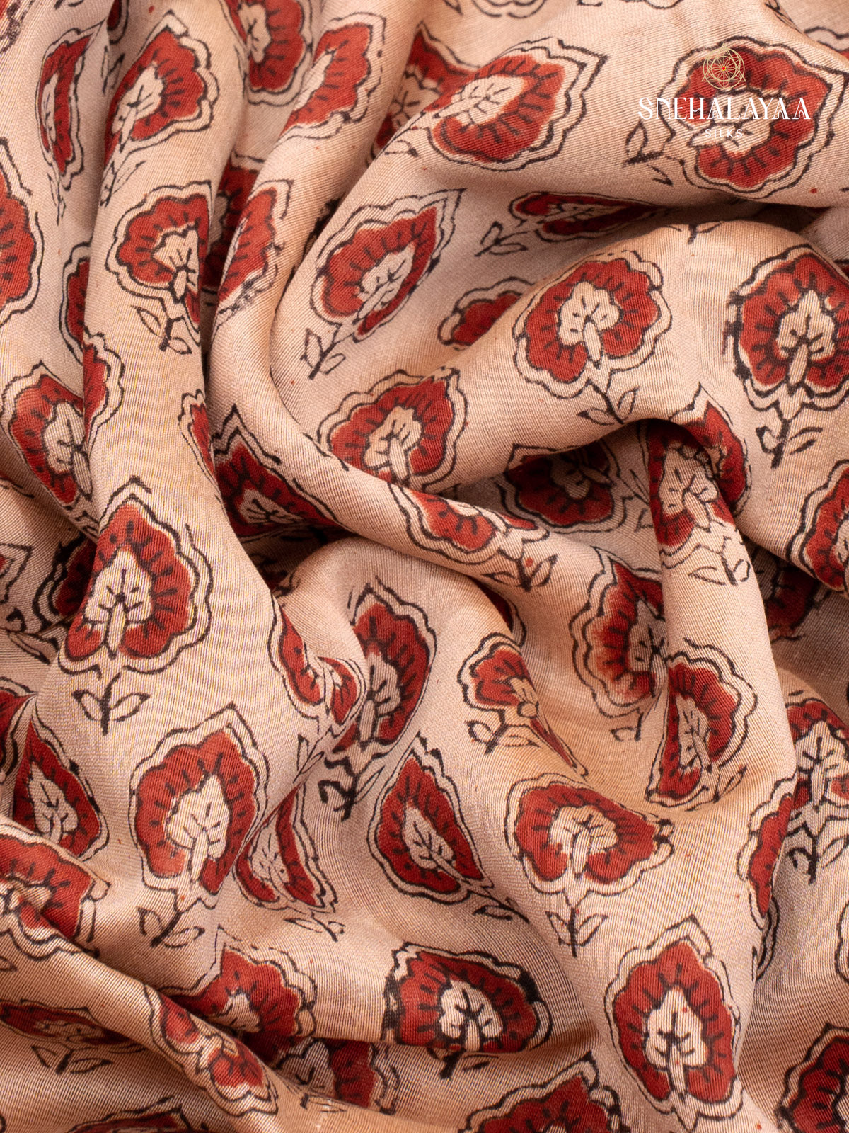 Peach Chanderi Saree