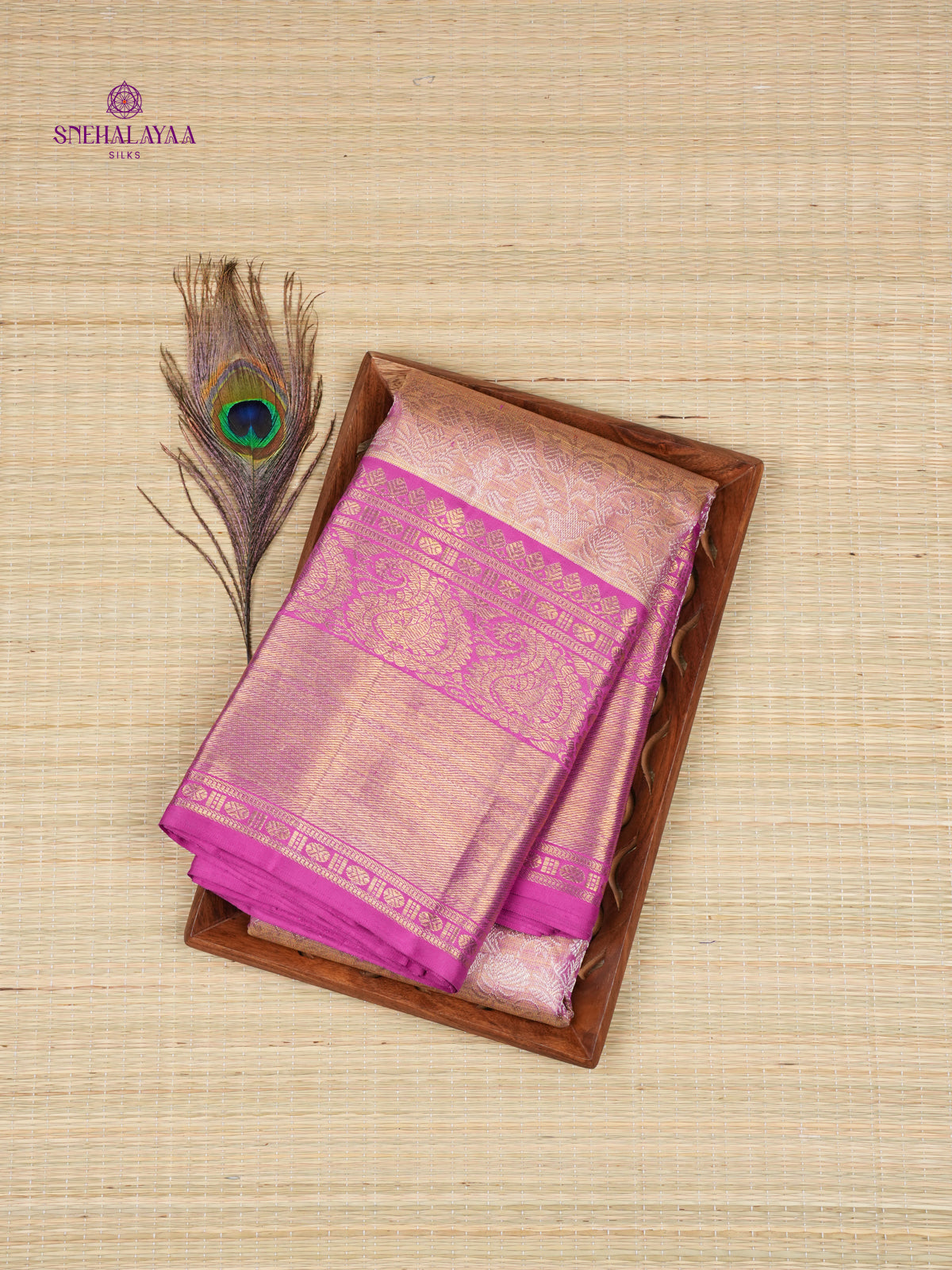 Blush Pink Kanjivaram Silk Saree