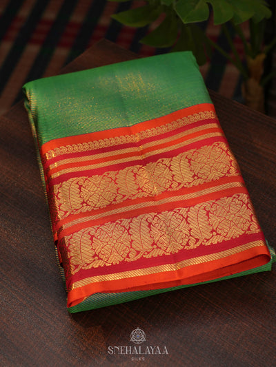 Green Kanjivaram Silk Saree
