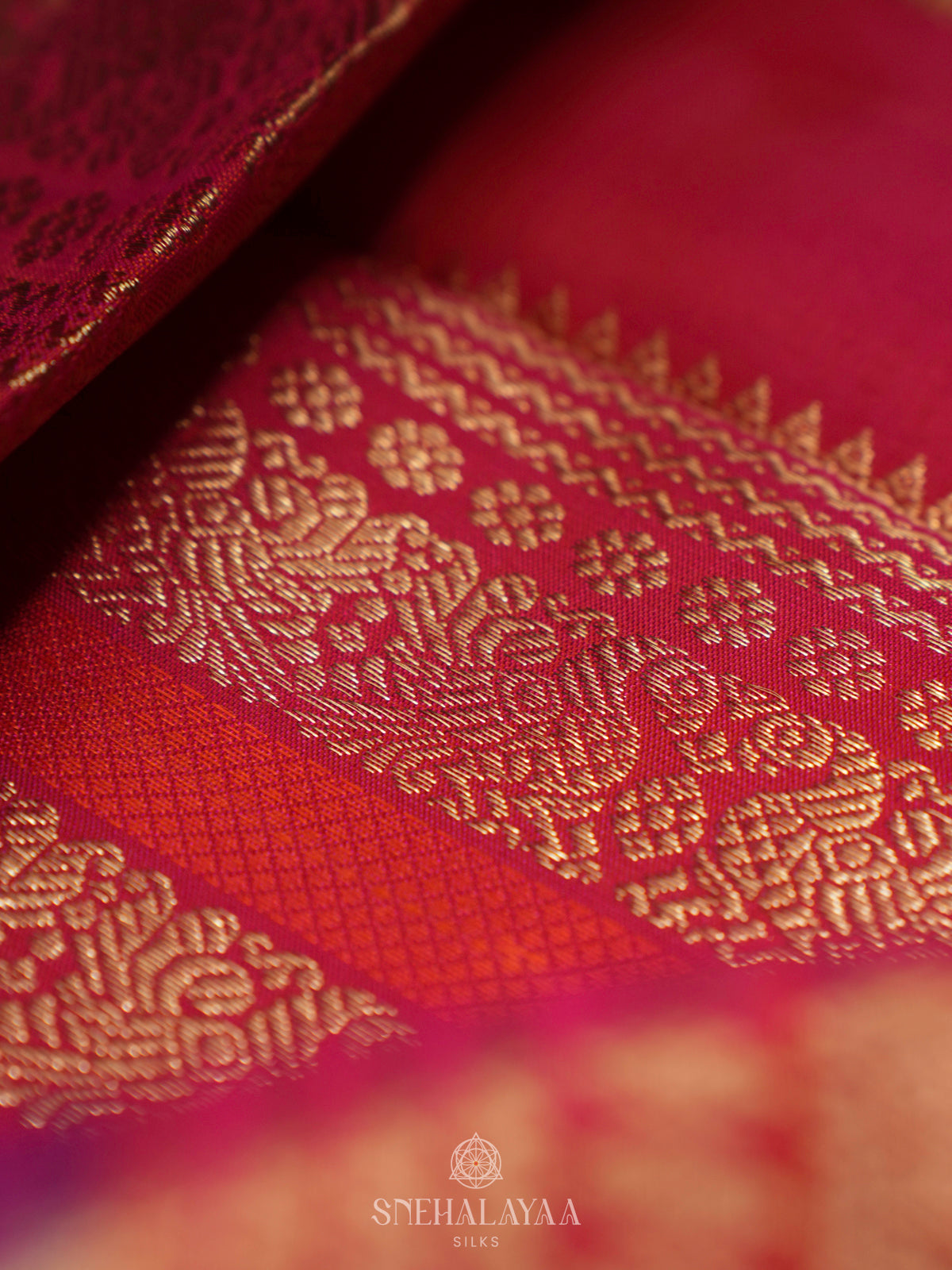 Violet Kanjivaram Silk Saree
