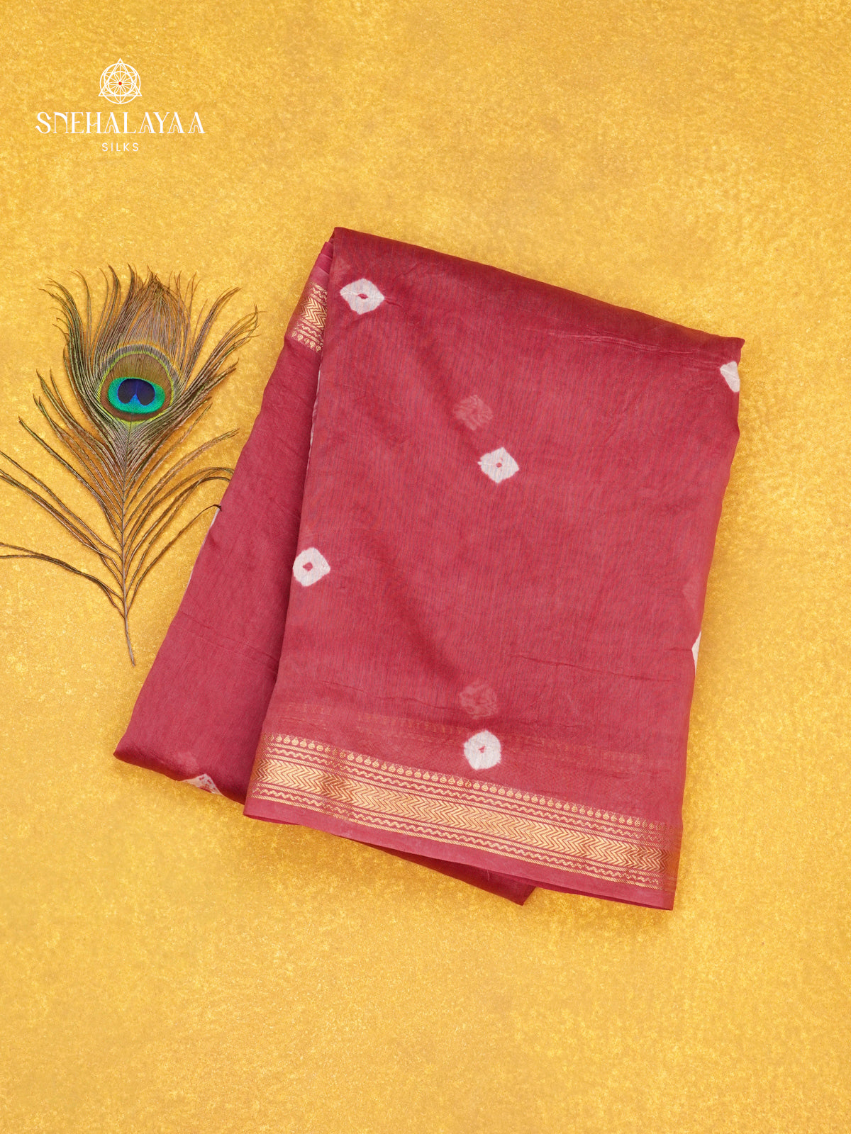 Pink Chanderi Saree