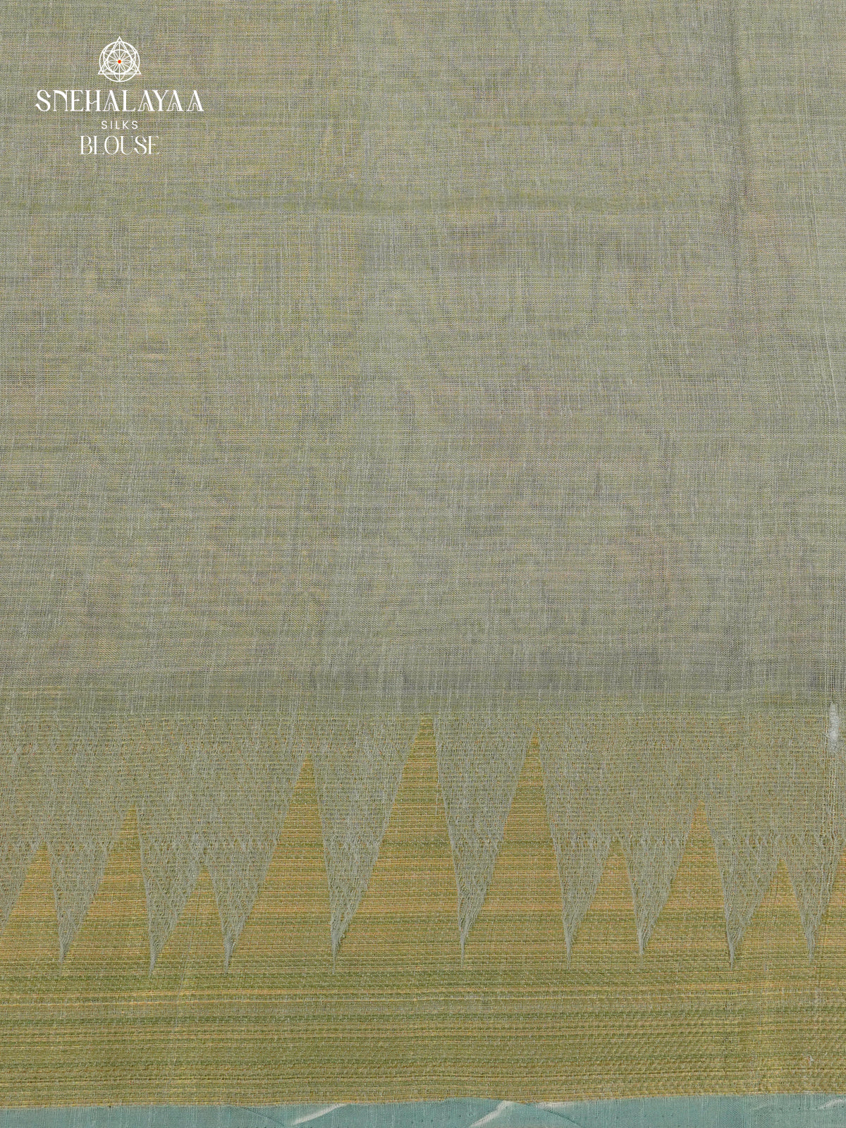 Grey Linen Tissue Saree