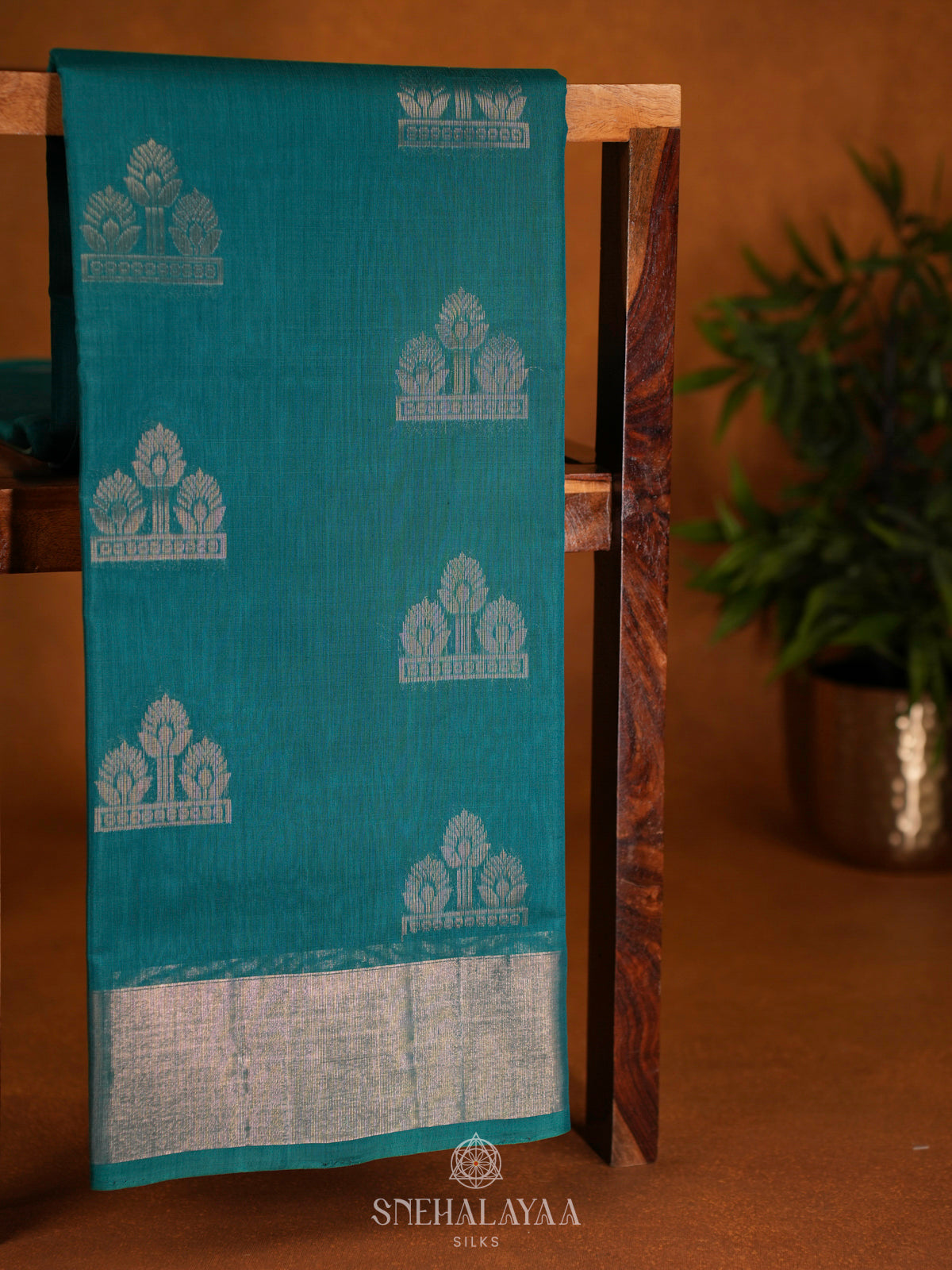 Blue Kanchi Silk Cotton Saree