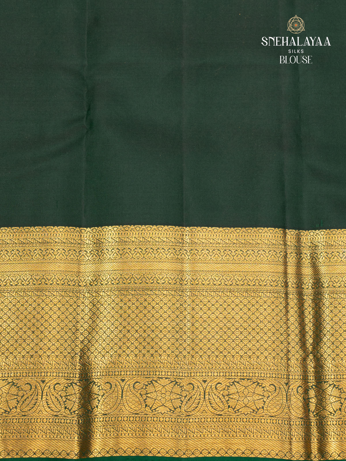 Olive Green Kanjivaram Silk Saree