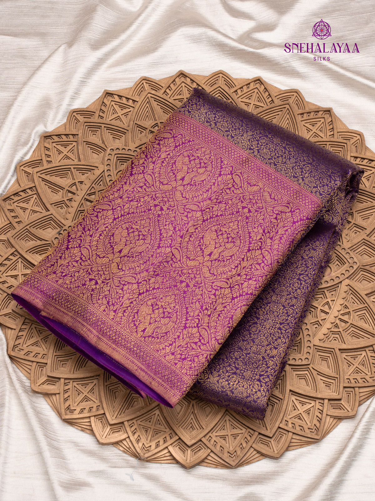 Purple Kanjivaram Silk Saree