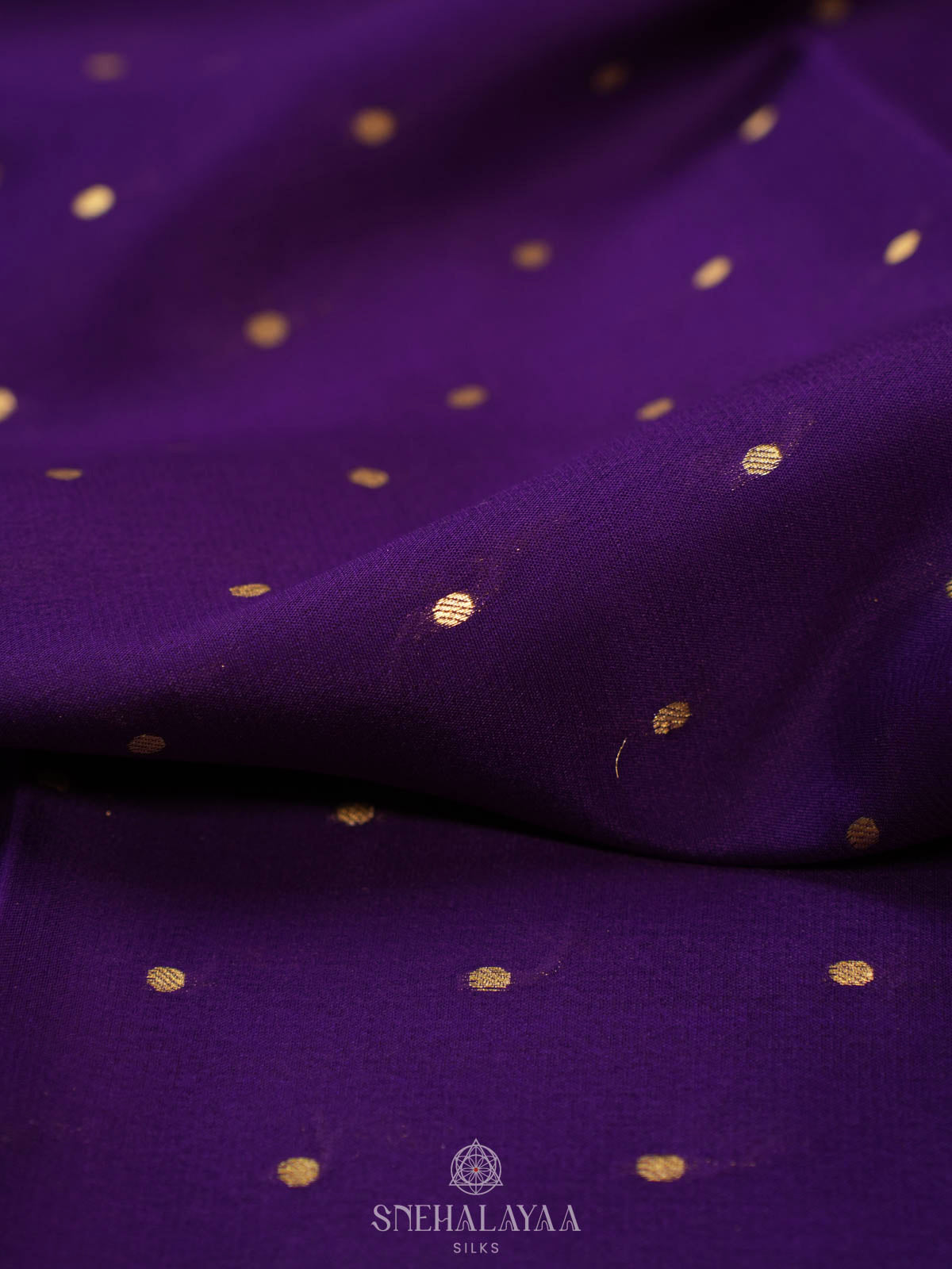Purple Mysore Silk Saree
