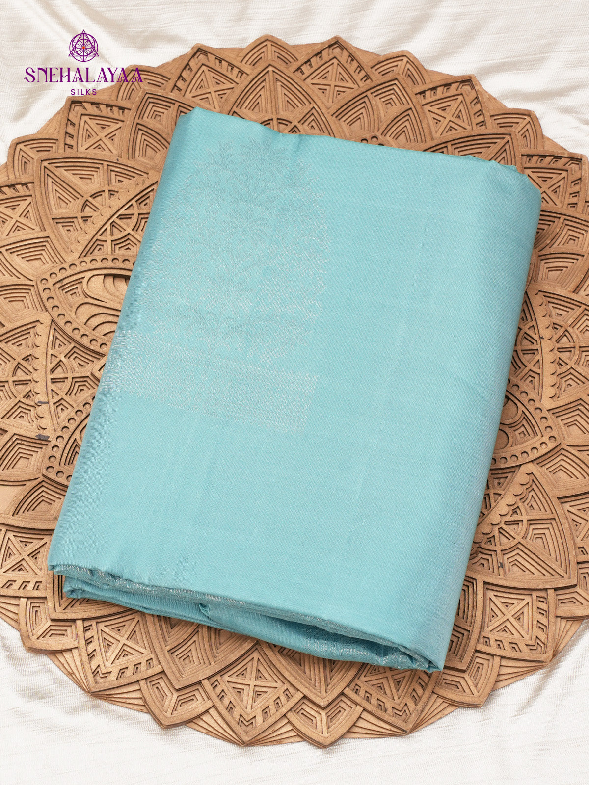 Teal Blue Kanjivaram Soft Silk Saree