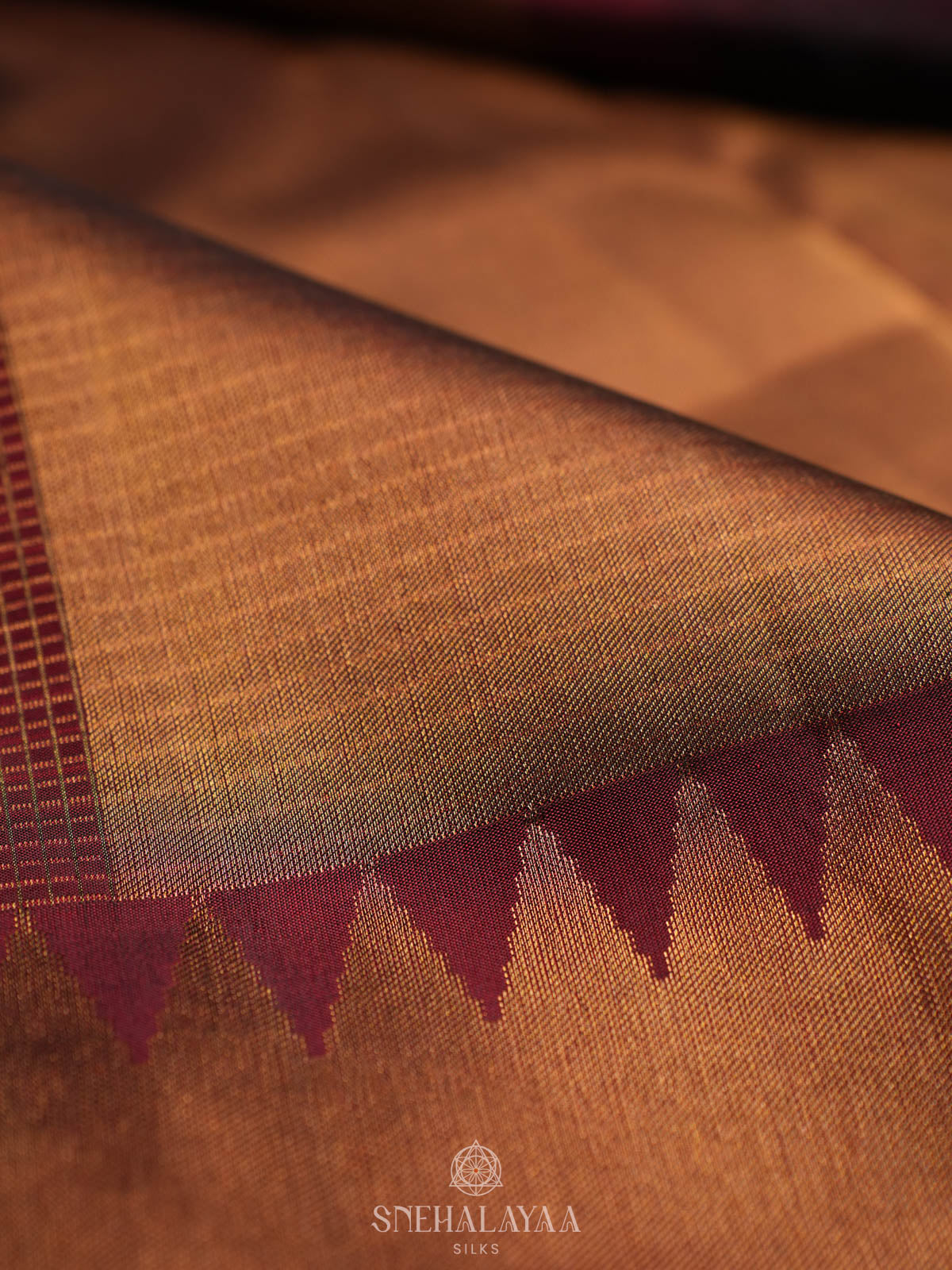 Plum Kanjivaram silk saree