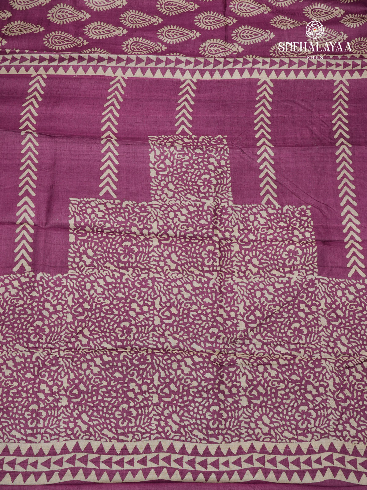 Lavender Dola Silk Saree