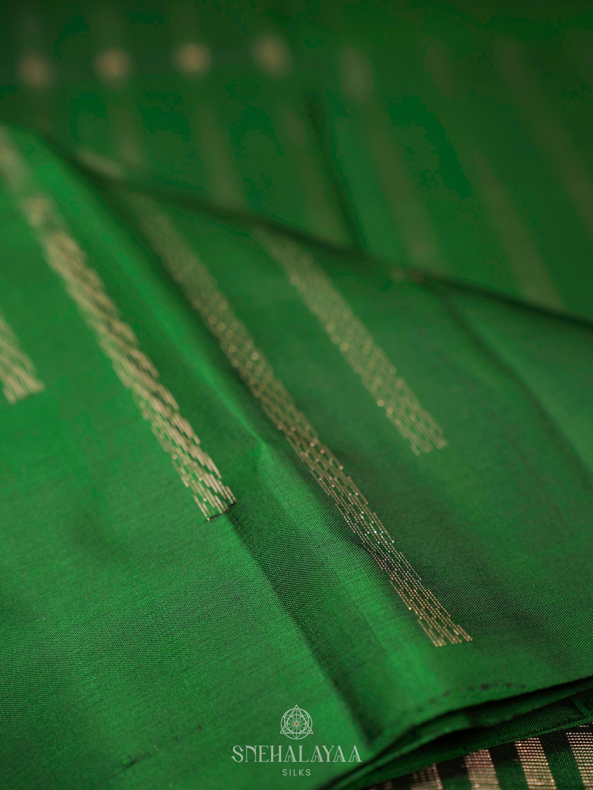 Emerald Green Kanjivaram Silk Saree