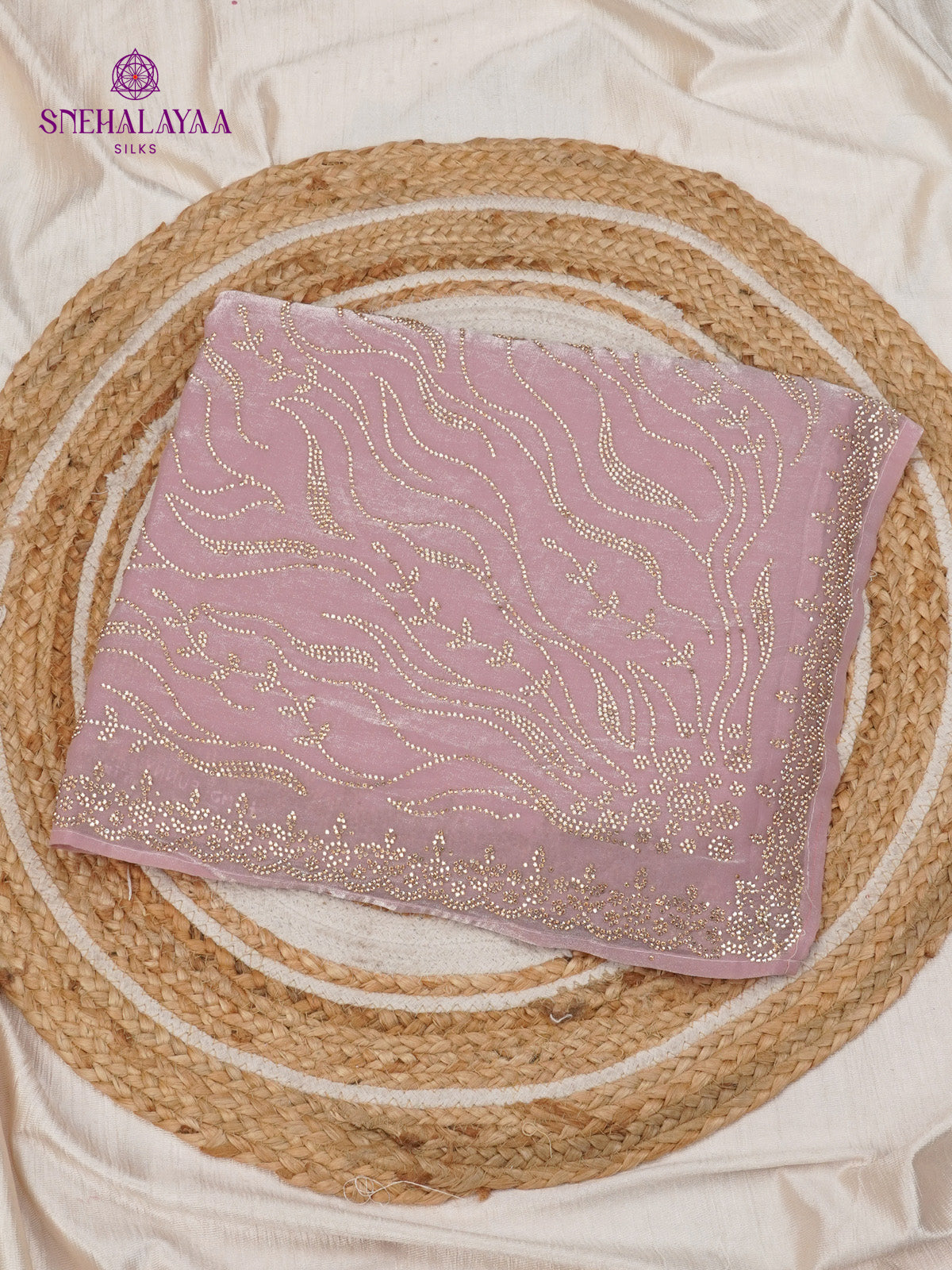 Lavender Designer Saree