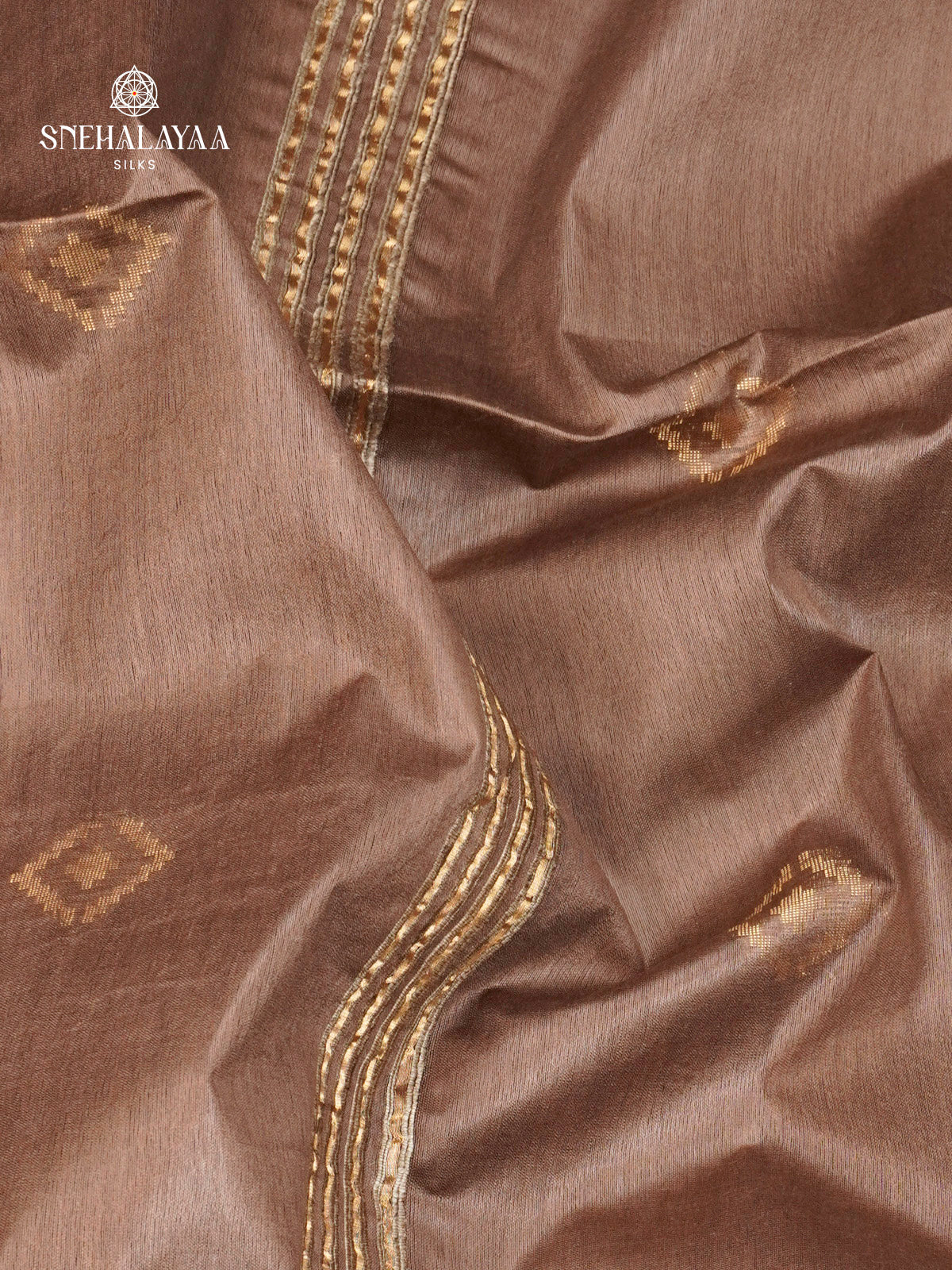 Brown Tussar Saree