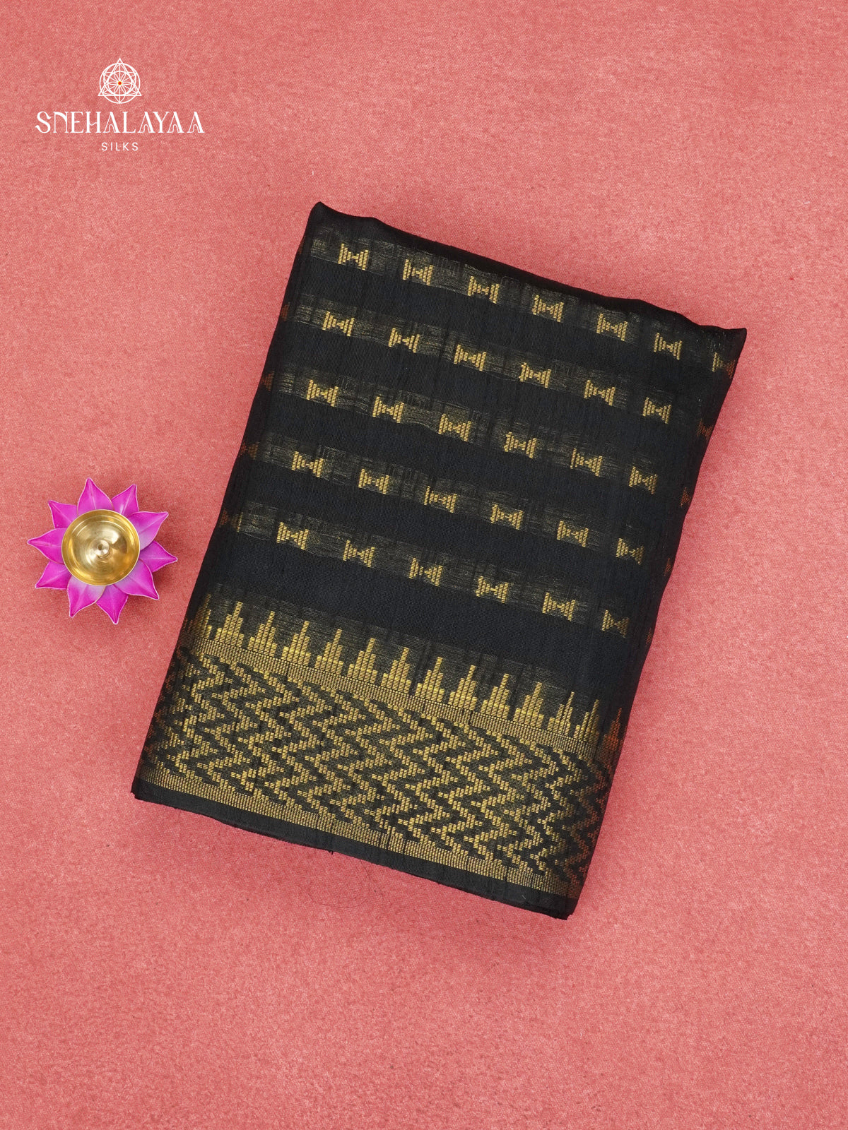 Black Bamboo Silk Saree