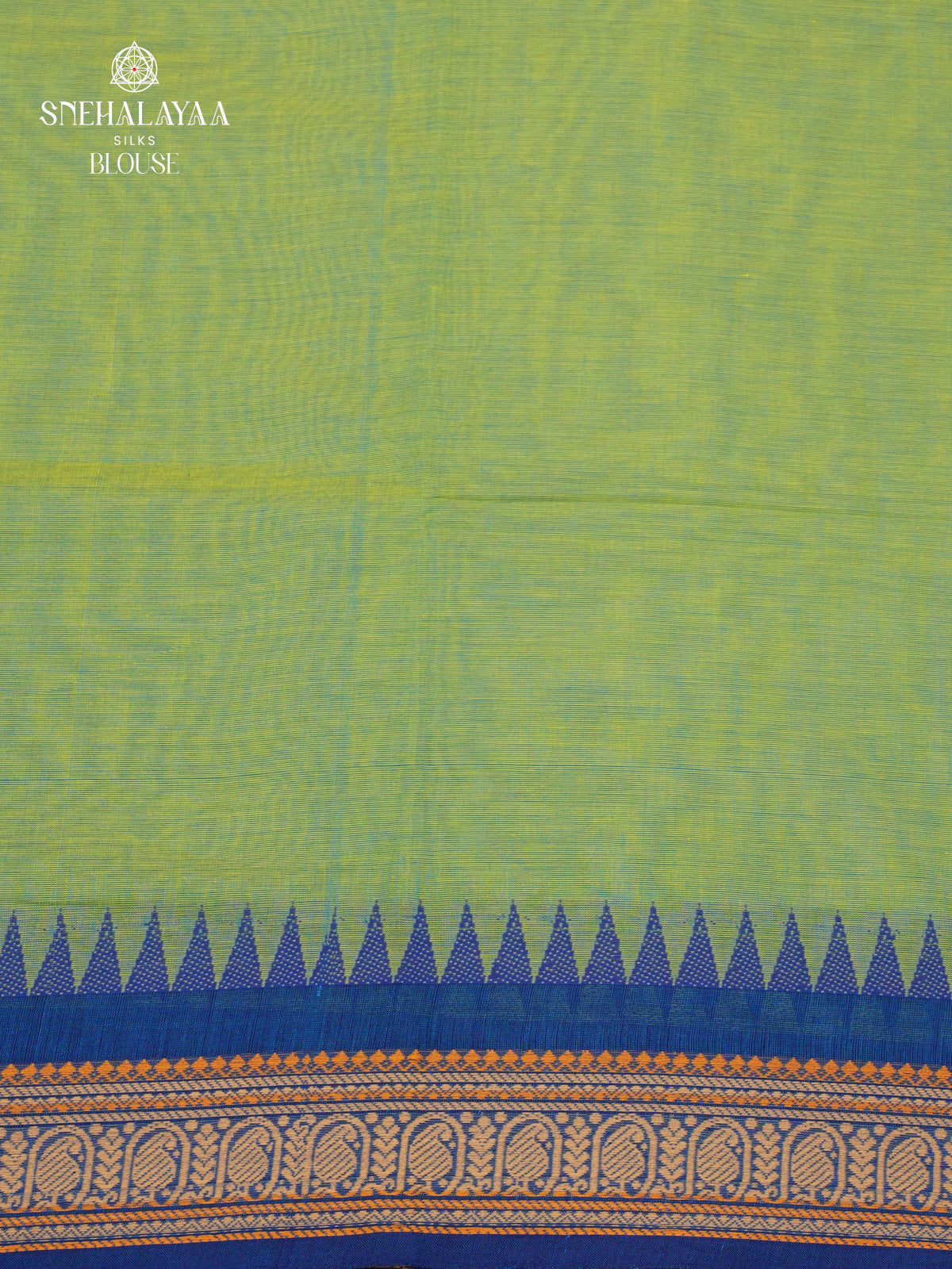 Pistachio Green Chettinad Cotton Saree