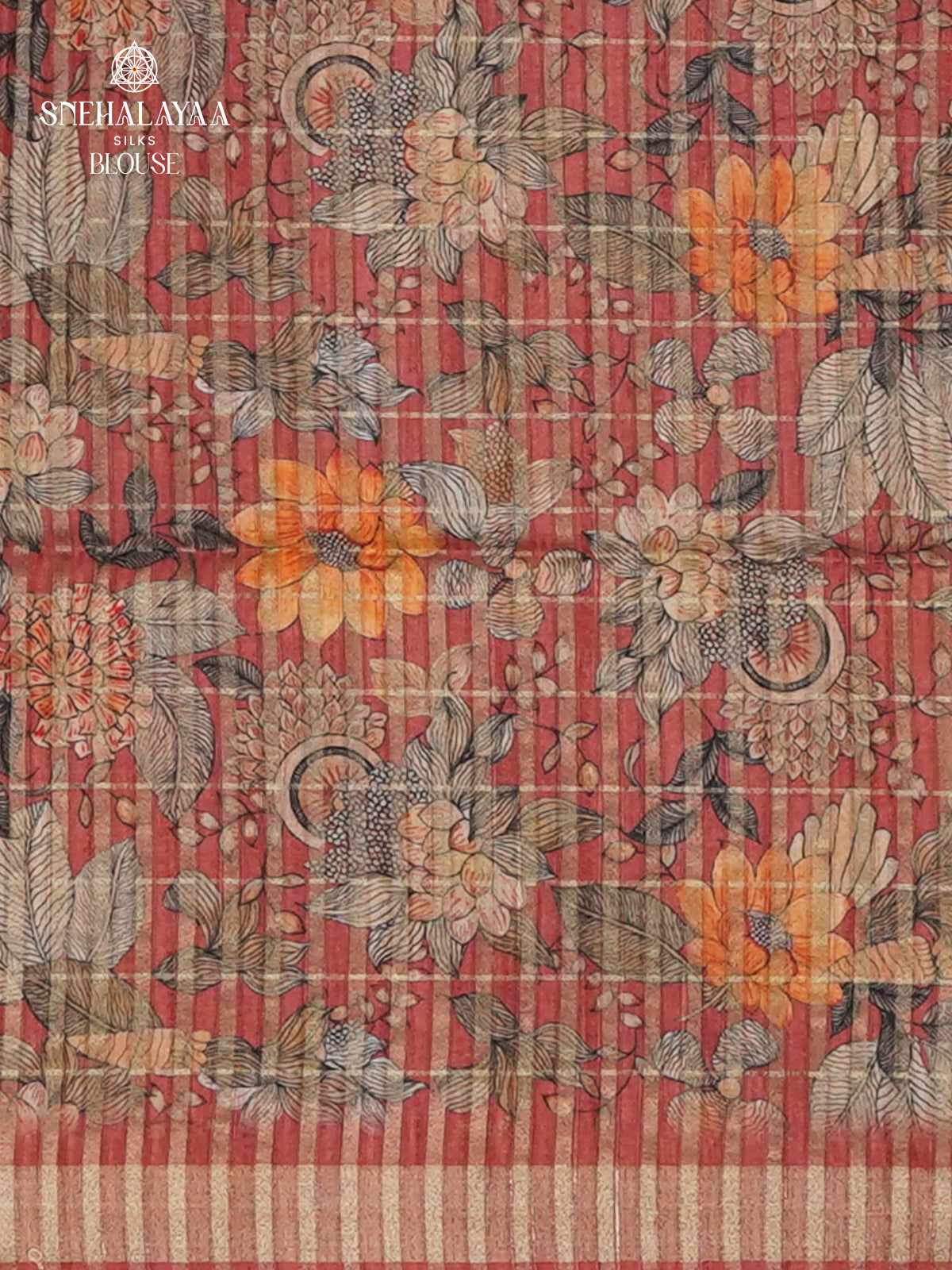 Mustard Tussar Saree