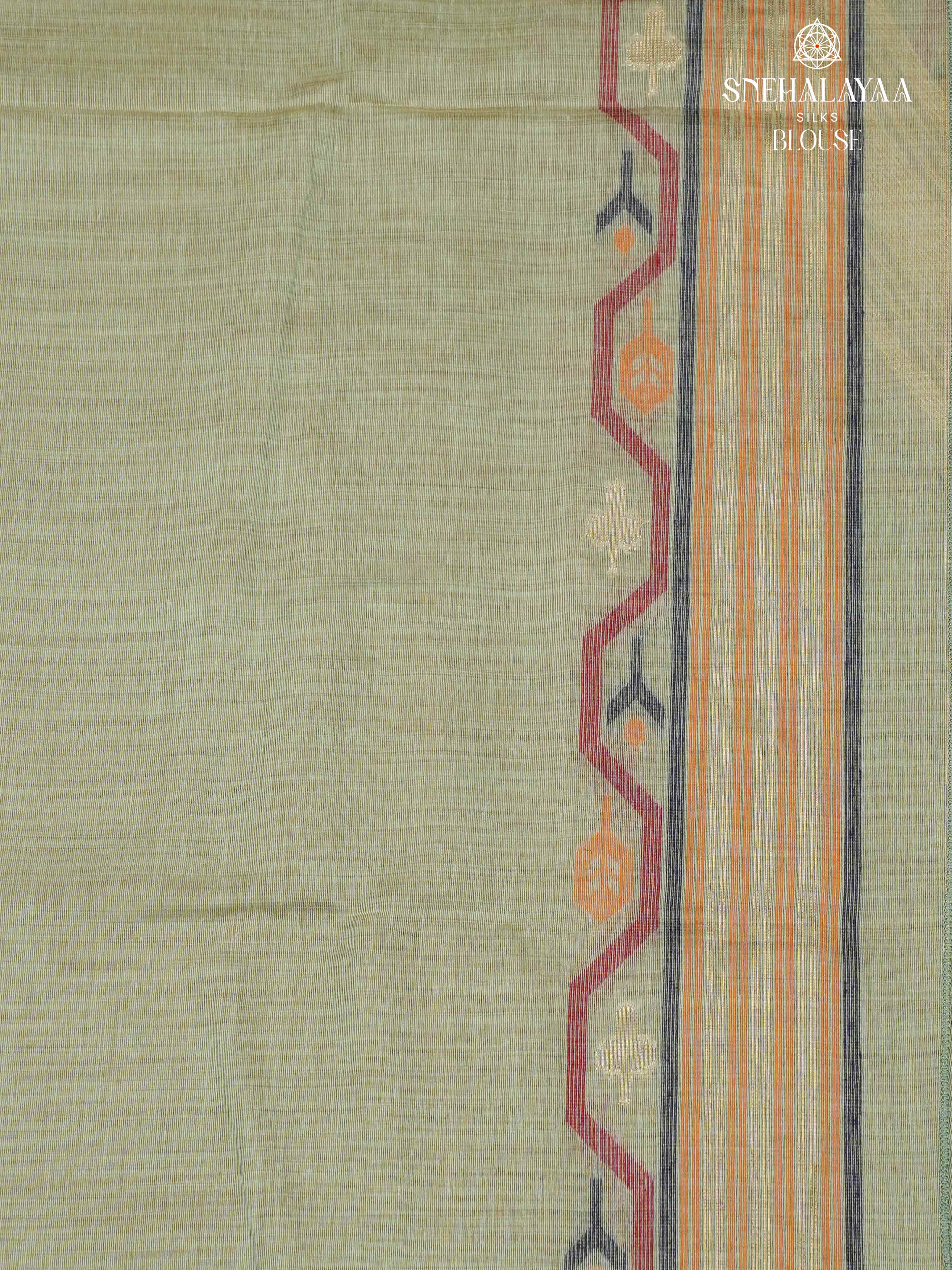 Pastel Green Munga Cotton Saree