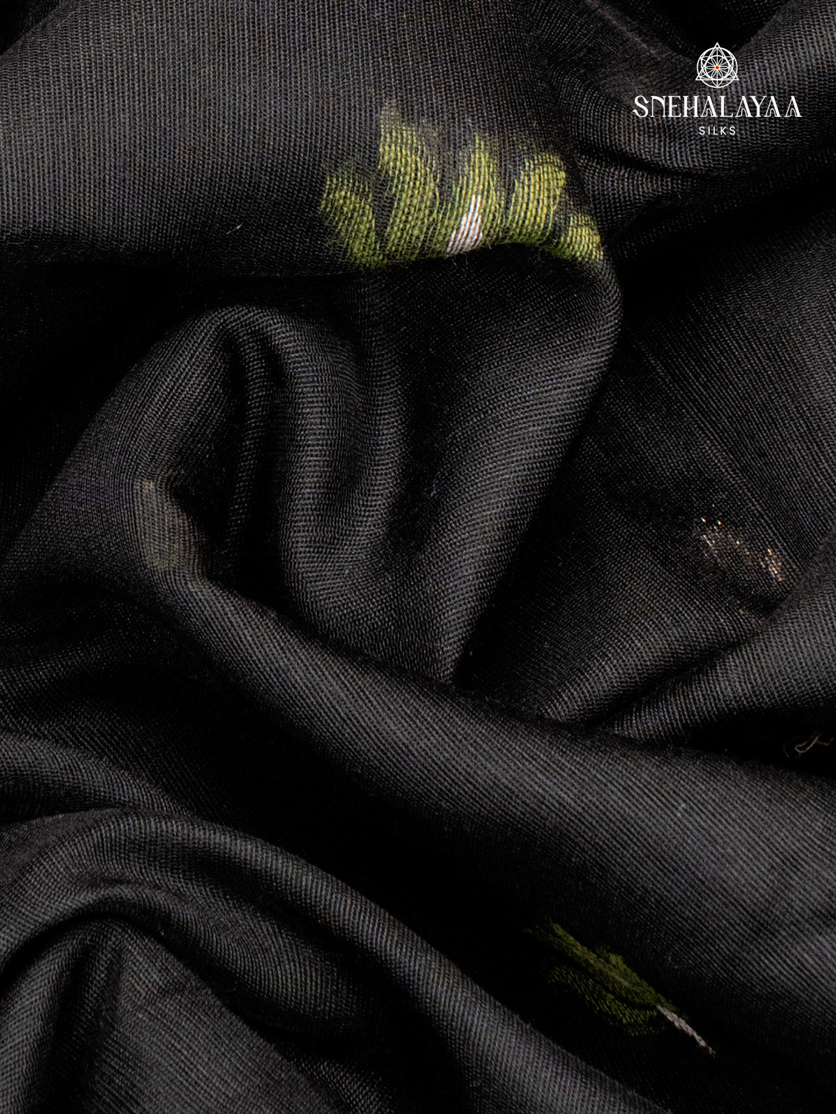 Black Munga Cotton Saree