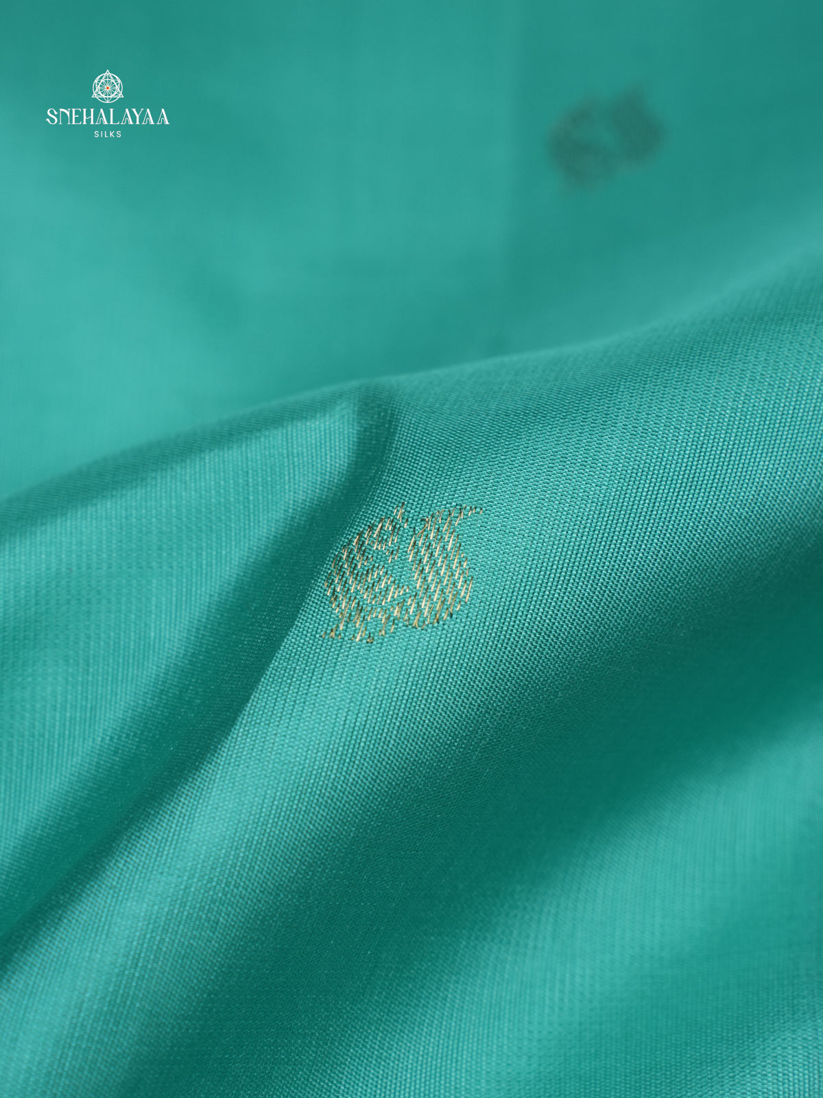 Teal Blue Kanjivaram Silk Saree