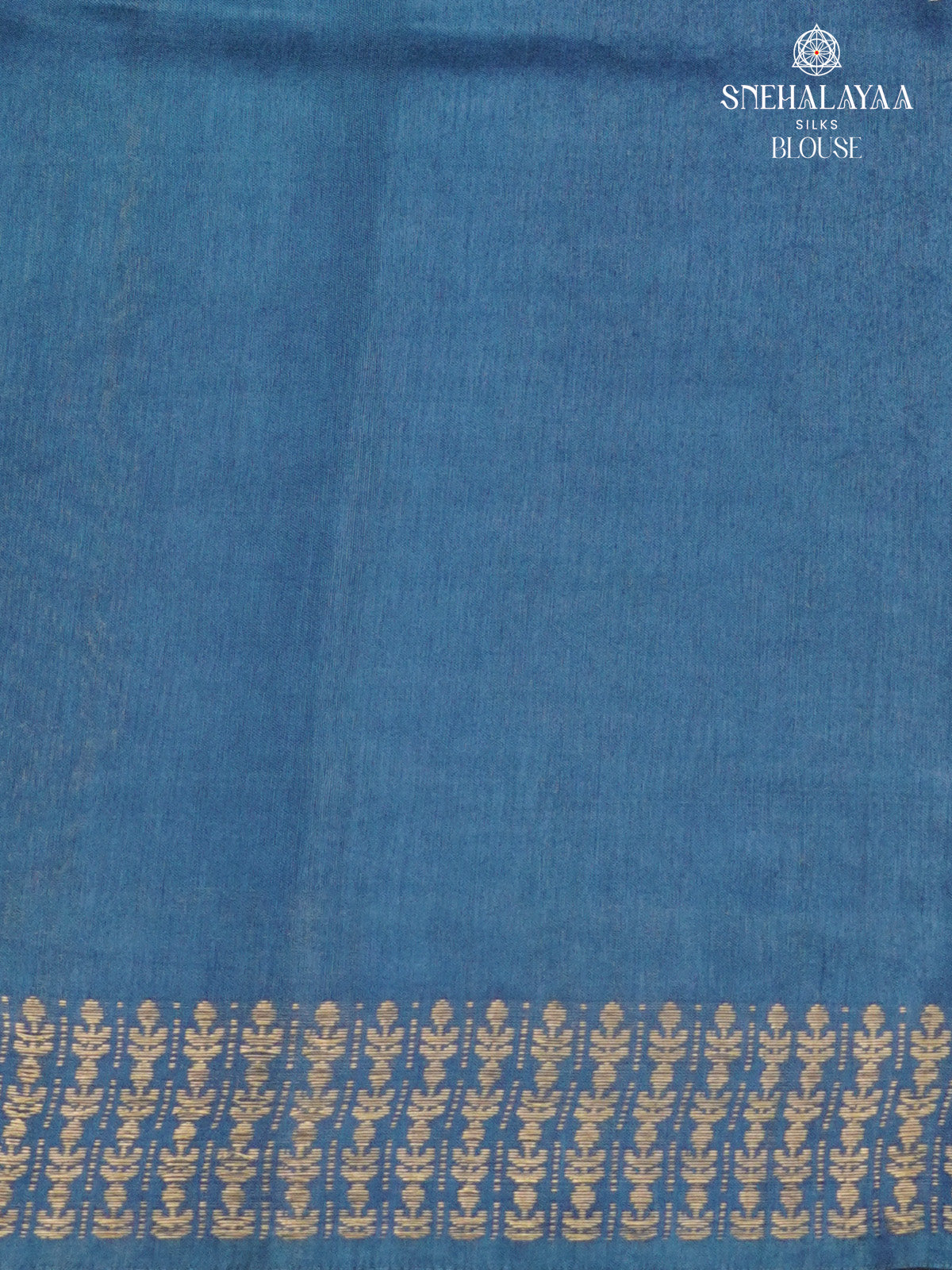 Navy Blue Bamboo Silk Saree
